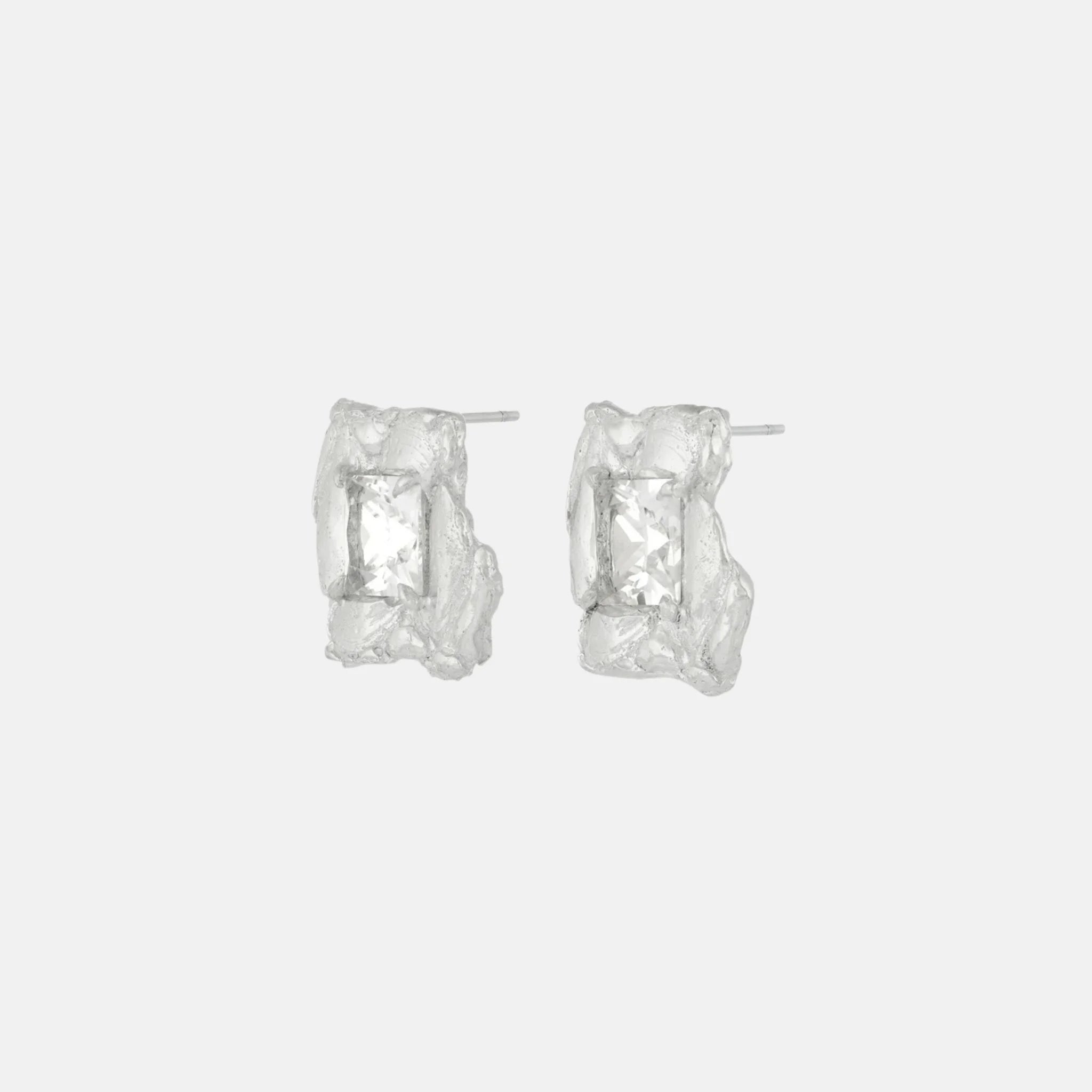 Loveness Lee Jaqi Argenti Recycled Silver Earrings, Side