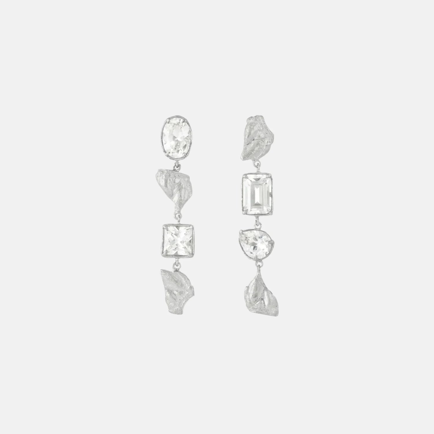 Loveness Lee Sami Argenti Recycled Silver Earrings, Front