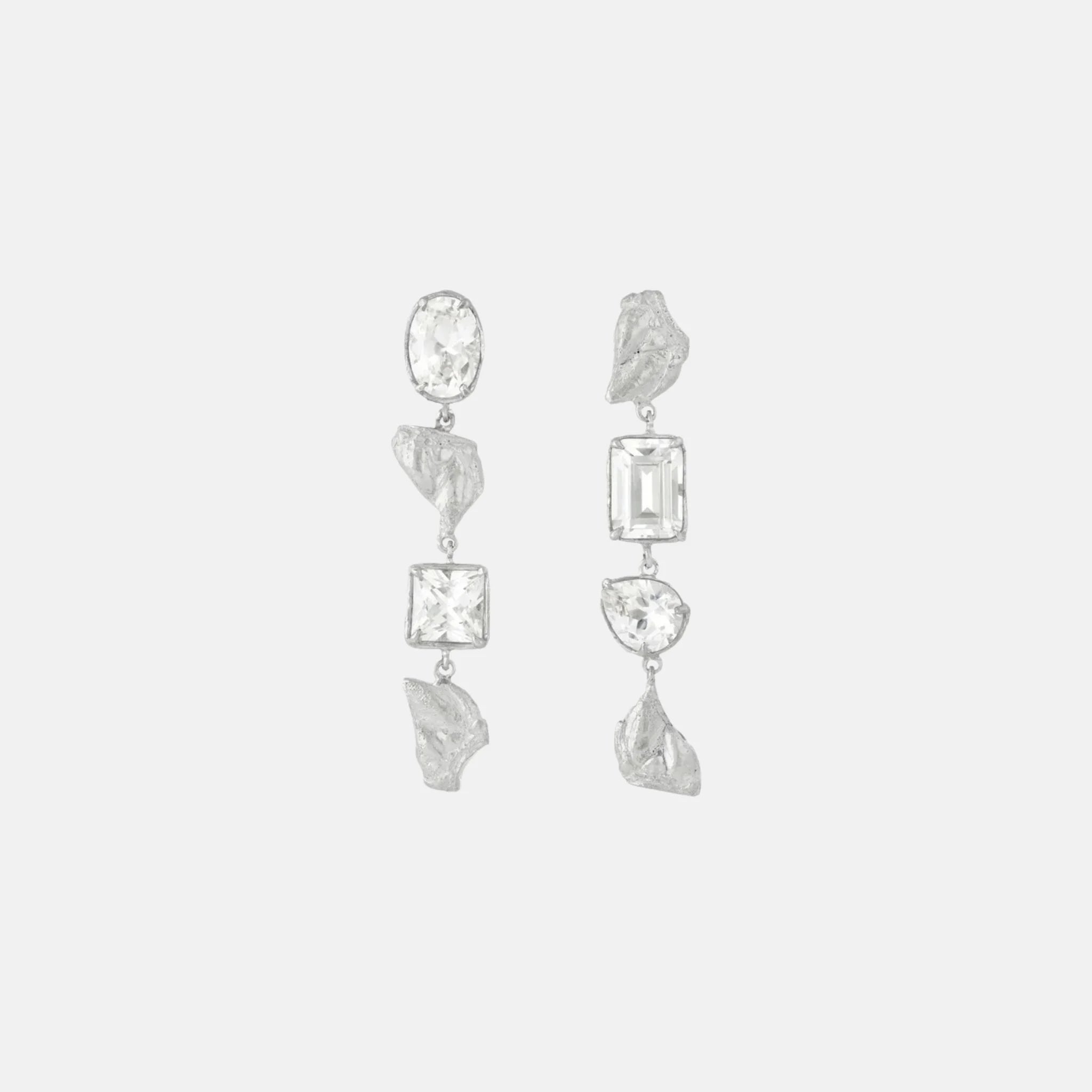 Loveness Lee Sami Argenti Recycled Silver Earrings, Front