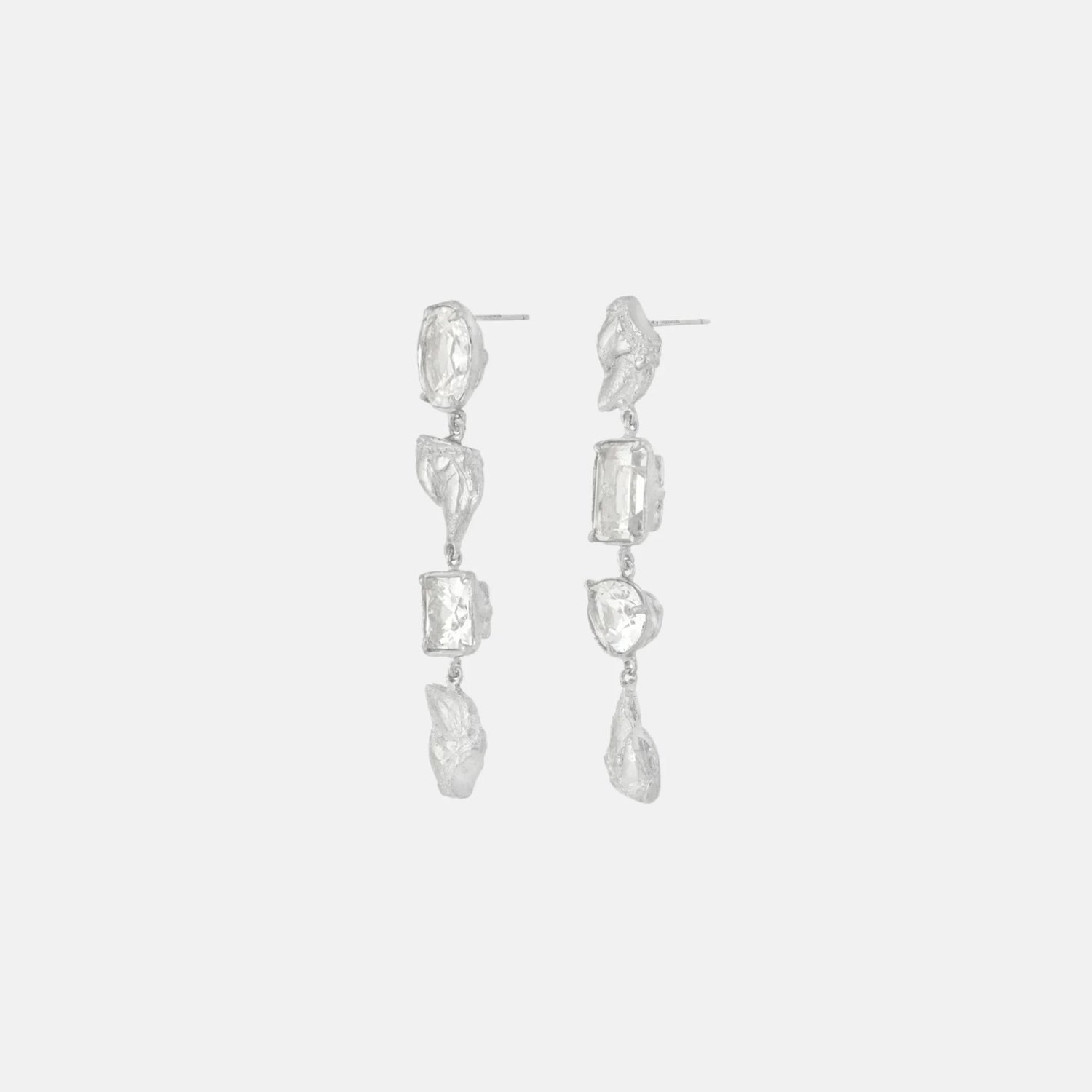 Loveness Lee Sami Argenti Recycled Silver Earrings, Side