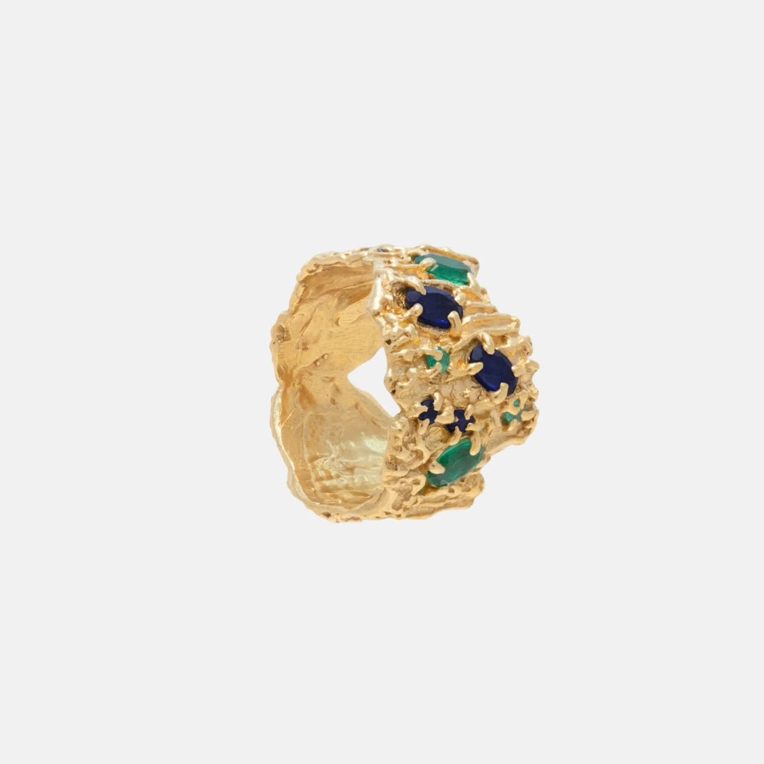 Loveness Lee Shiitake 18K Gold Plated Recycled Silver Ring, Front