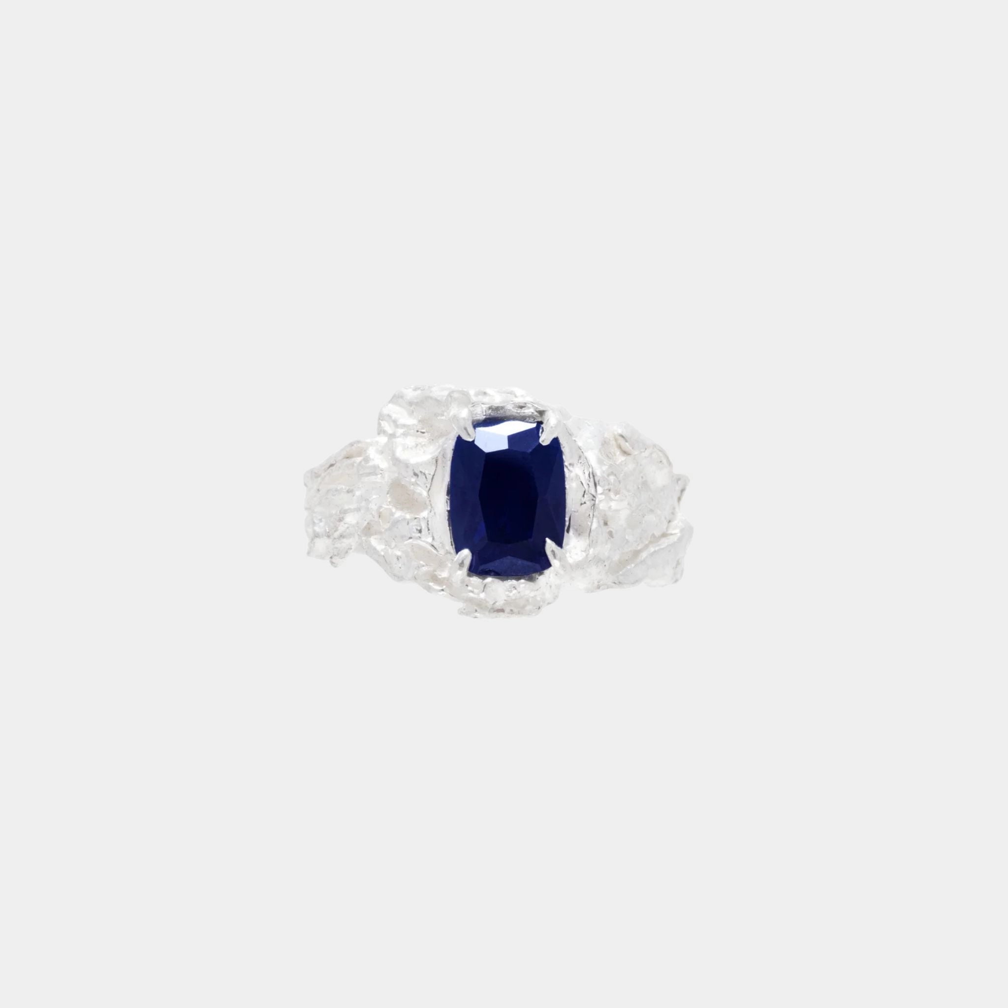 Shimeji Shappire Ring Silver 