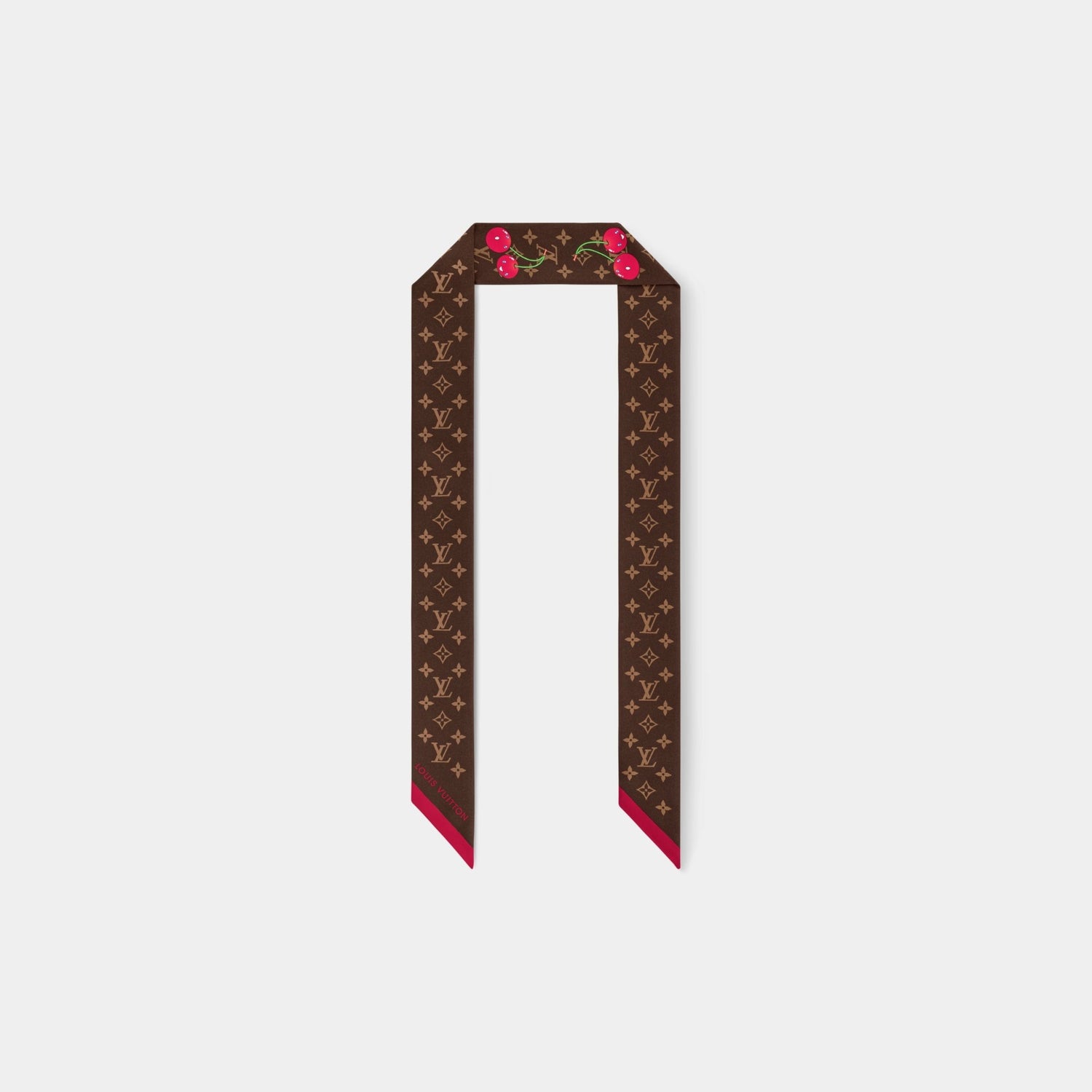 LV x TM Cherry Brown Monogram Headband, Back