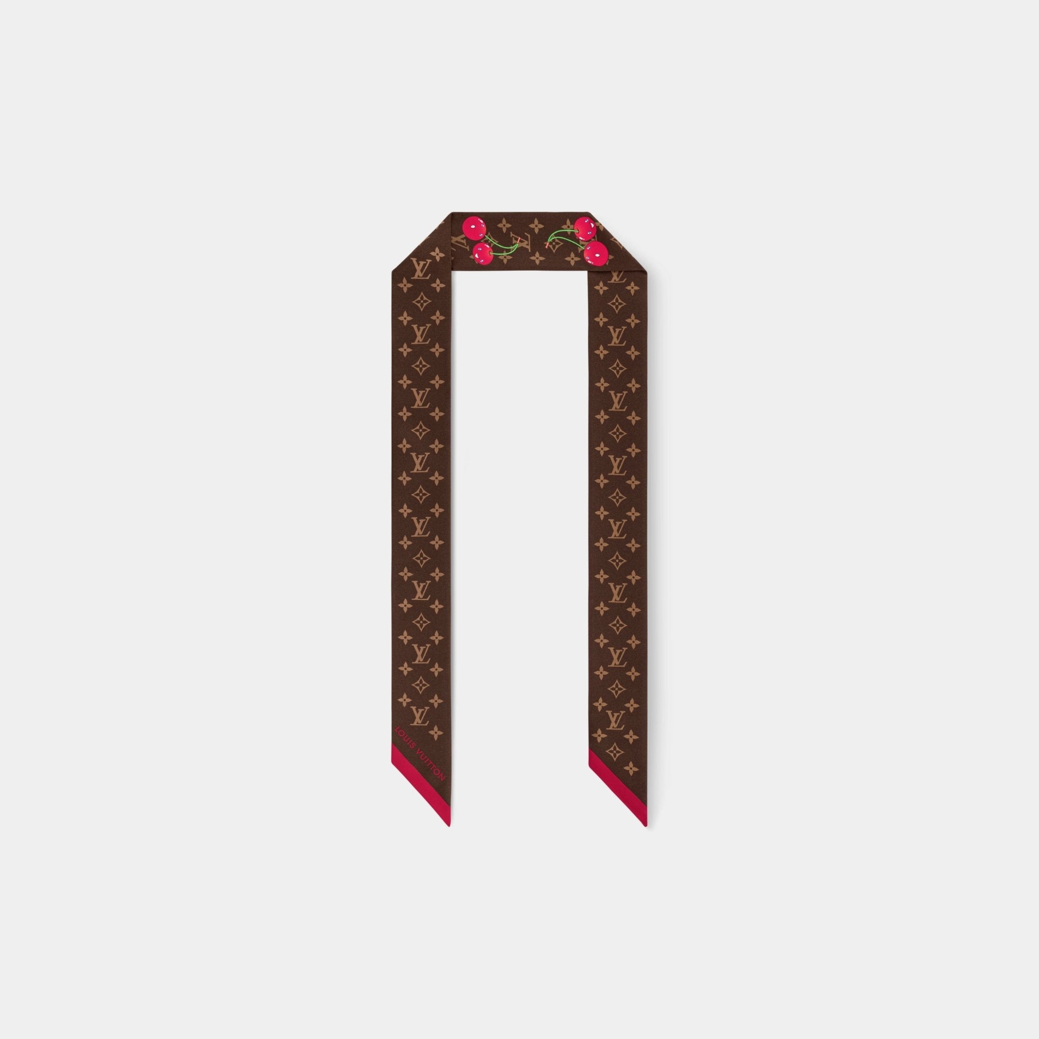 LV x TM Cherry Brown Monogram Headband, Back