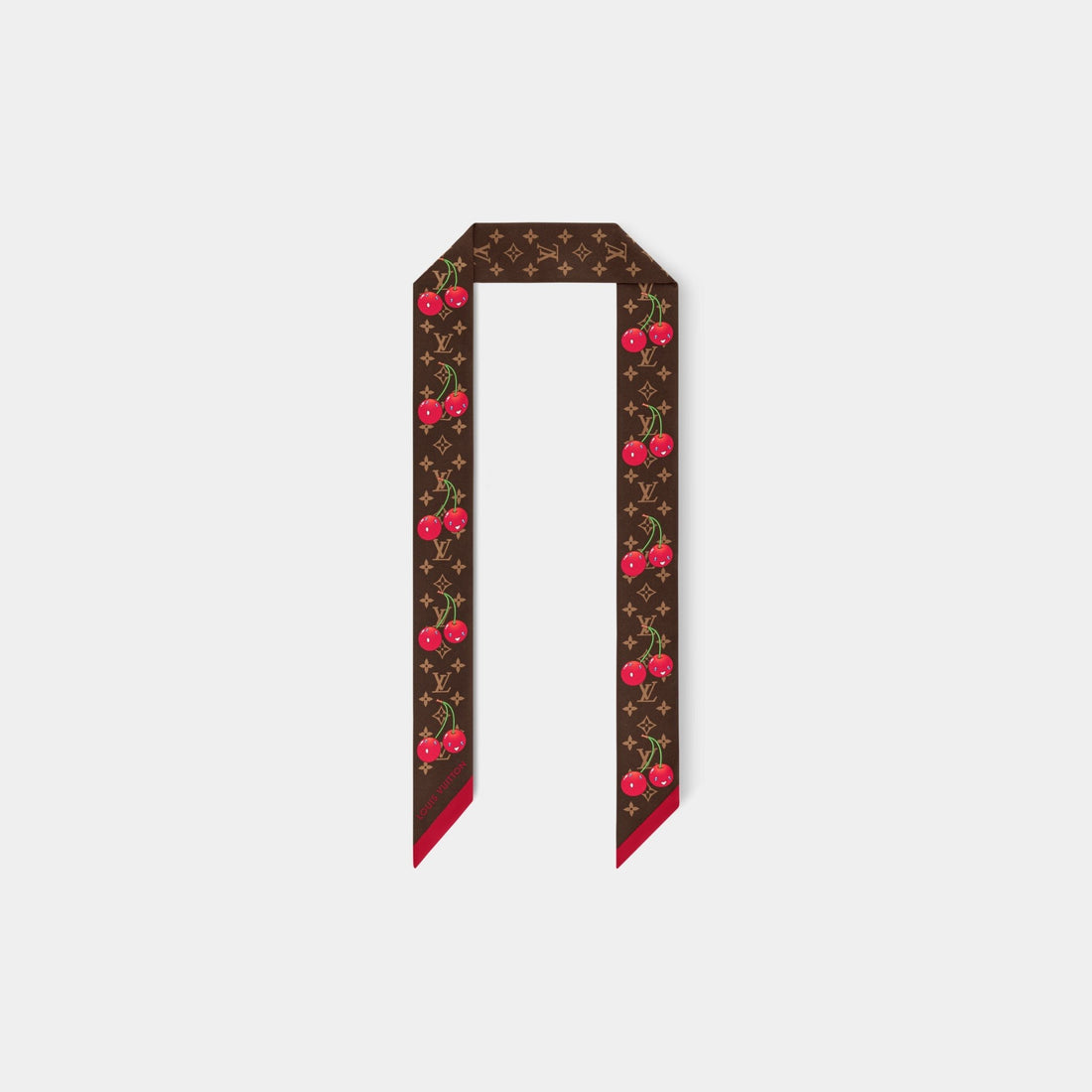 LV x TM Cherry Brown Monogram Headband, Front