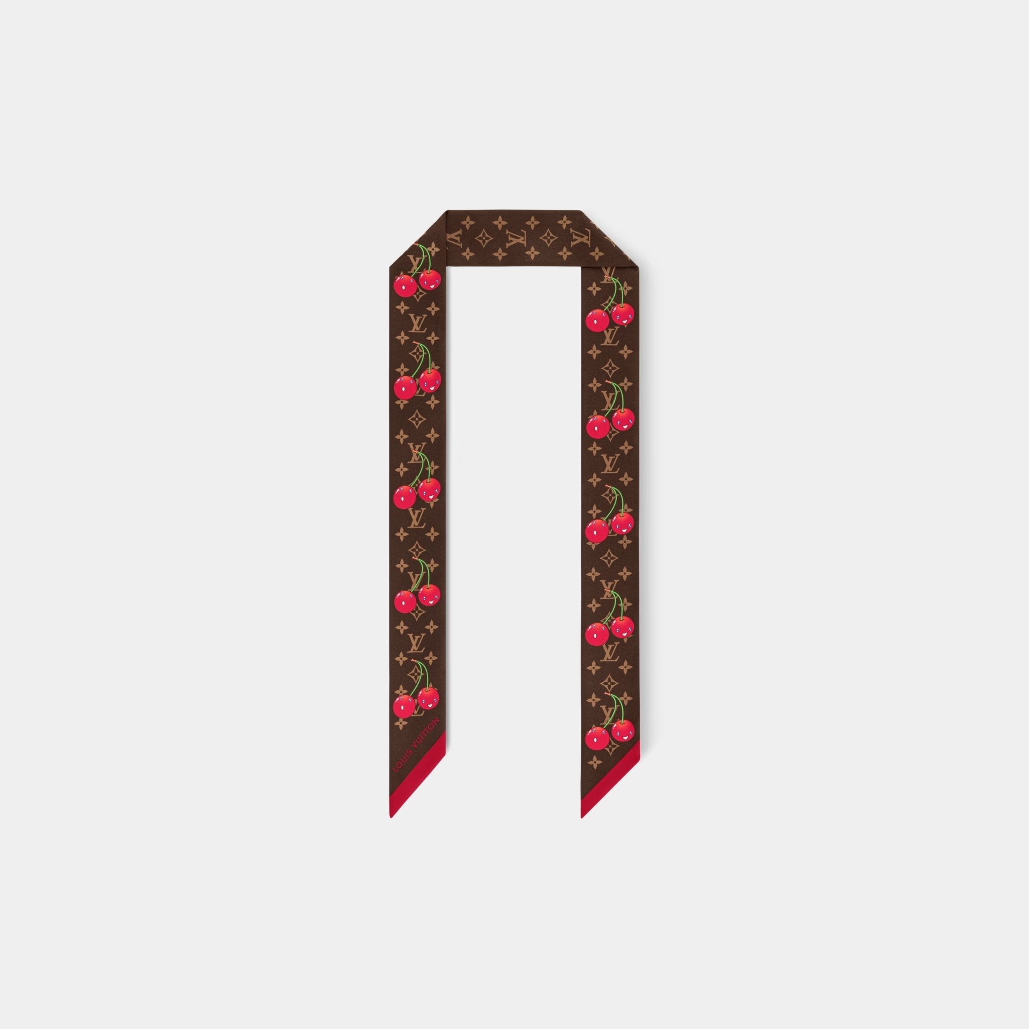 LV x TM Cherry Brown Monogram Headband, Front
