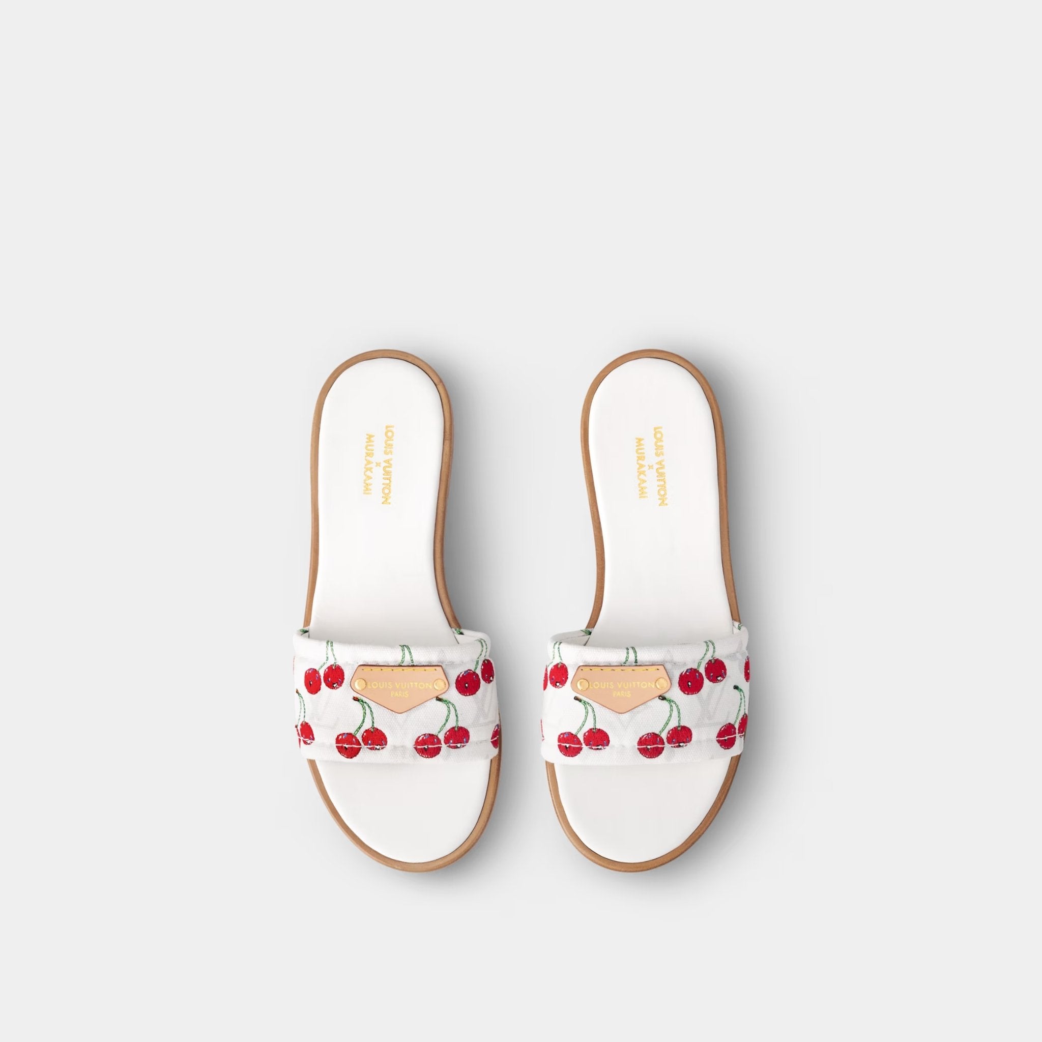 LV x TM Lily Flat Mule Cherry Motif, Top