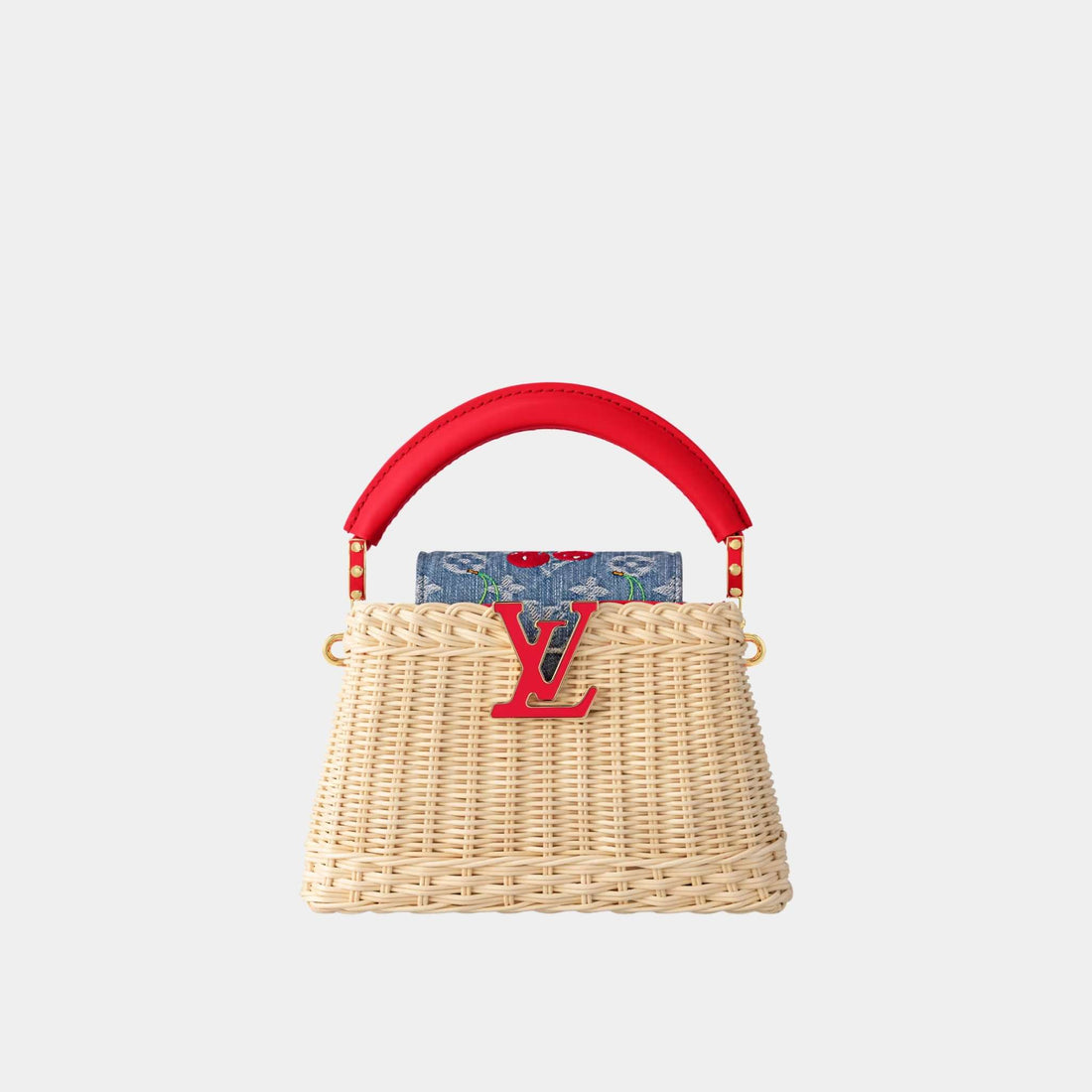 LV x TM Sac Capucines Mini Handbag, Front