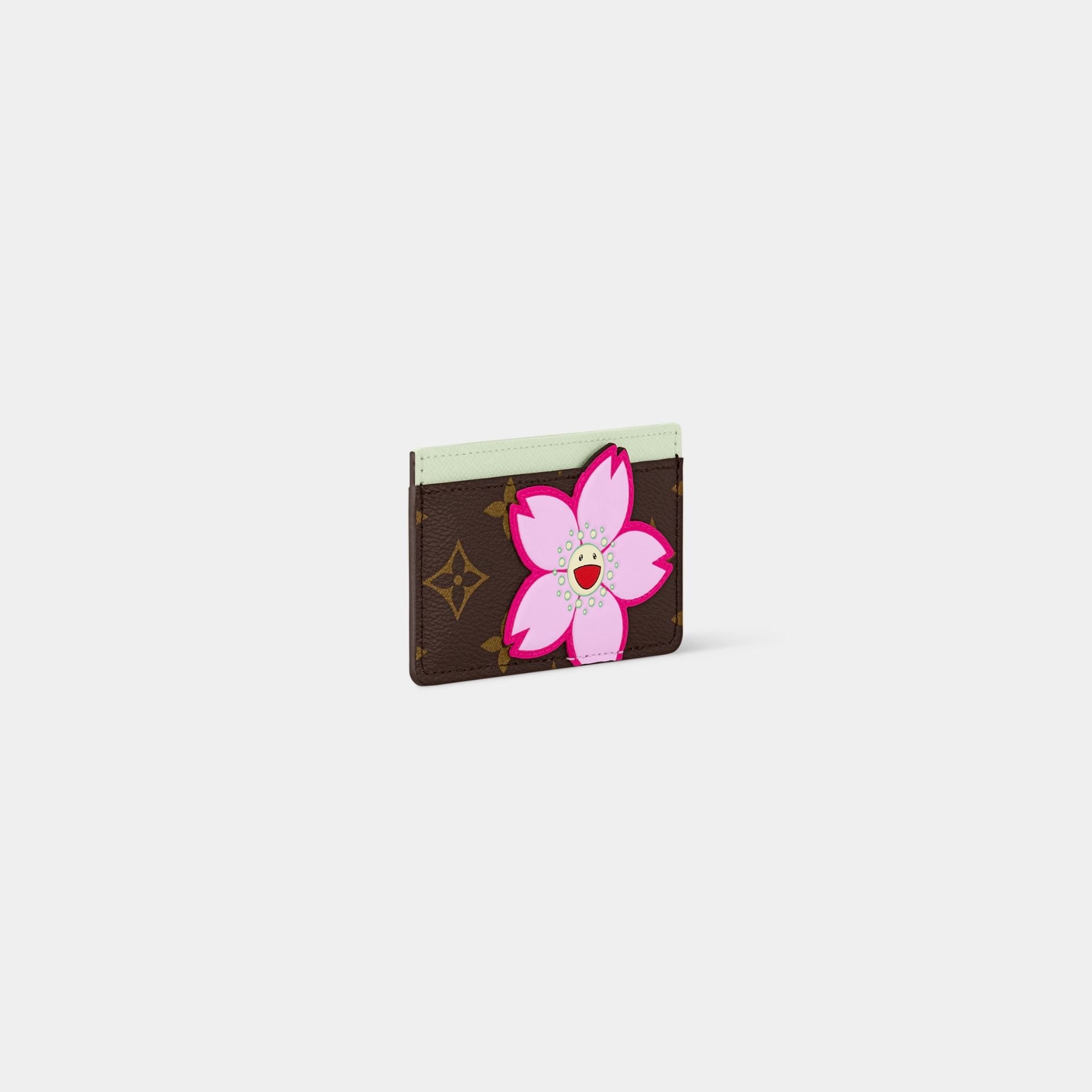 LV x TM Card Holder Monogram Cherry Blossom Motif, Side