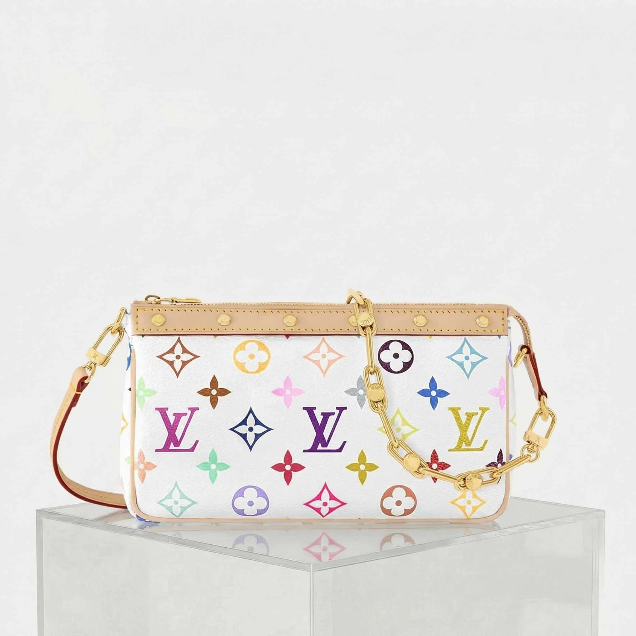 LV x TM Pochette Accessoires Autres Toiles Monogram, Blanc, Front