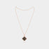 Magic Alhambra Long Necklace 1 Motif Rose Gold Mother Of Pearl, Front