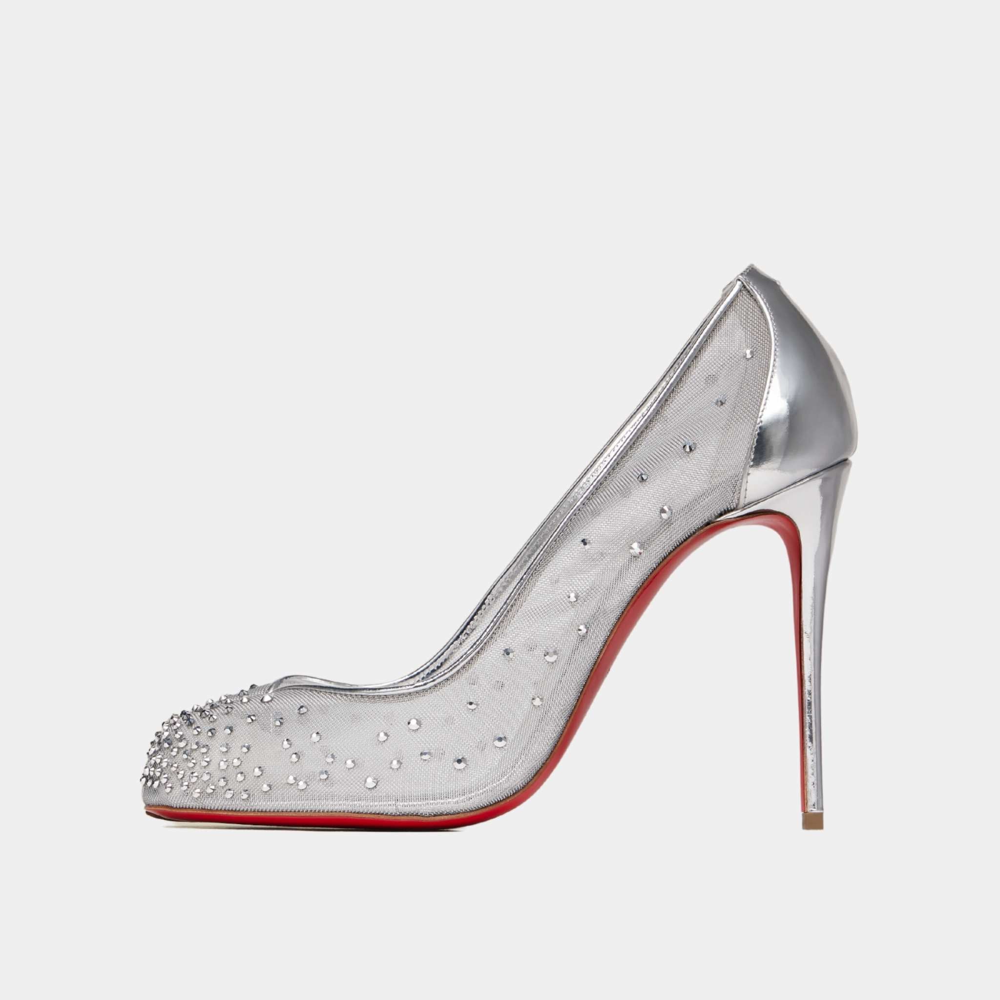 Bridiela Una Strass Pump Mesh with Calf Leather