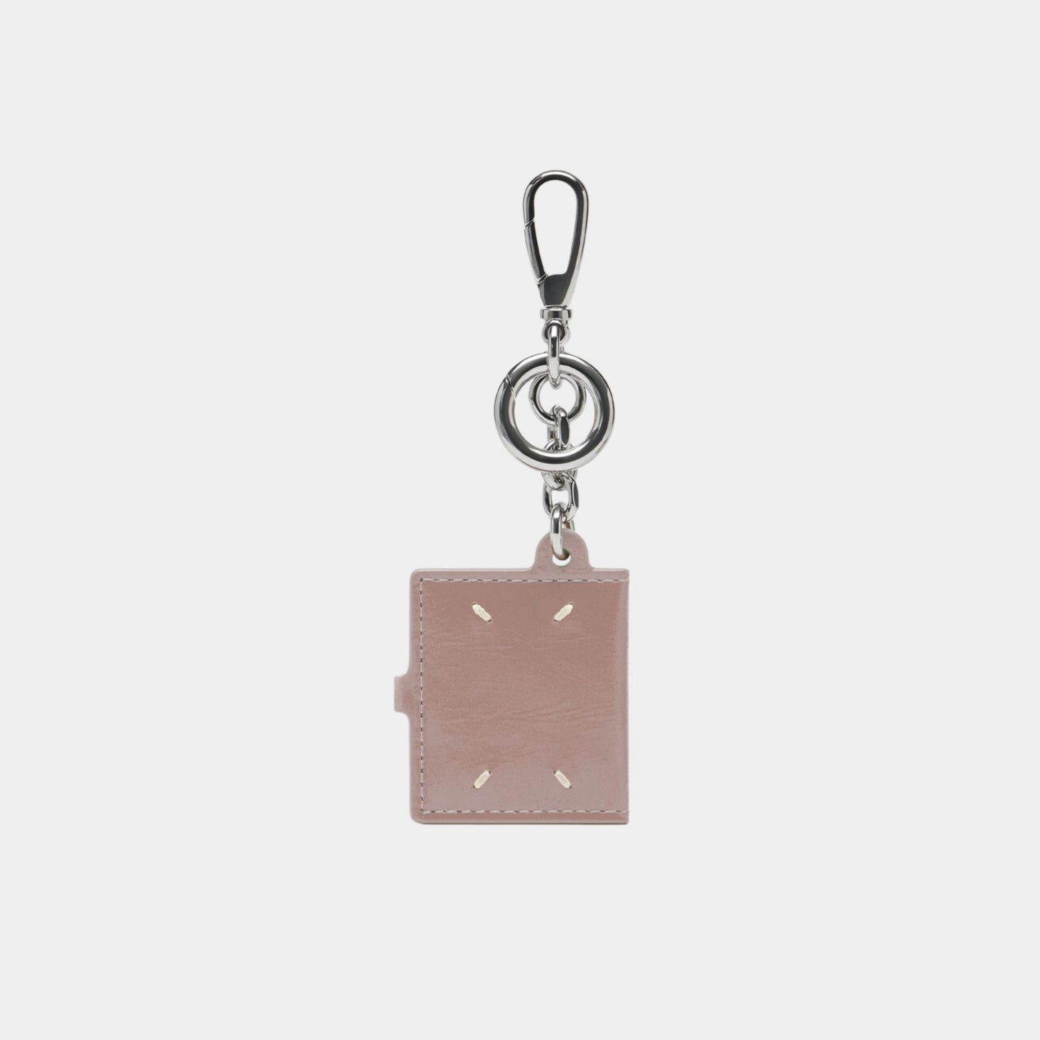 Maison Margiela ID Photo Holder Charm, Pink , Back