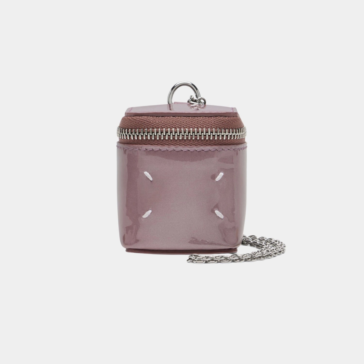 Maison Margiela Mini Cube Chain Bag, Pink, Front 