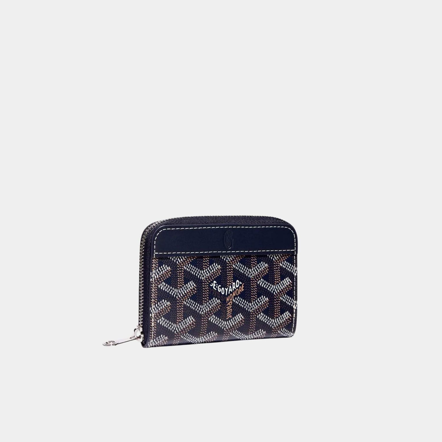 Goyard Matignon Mini Wallet, Navy Blue