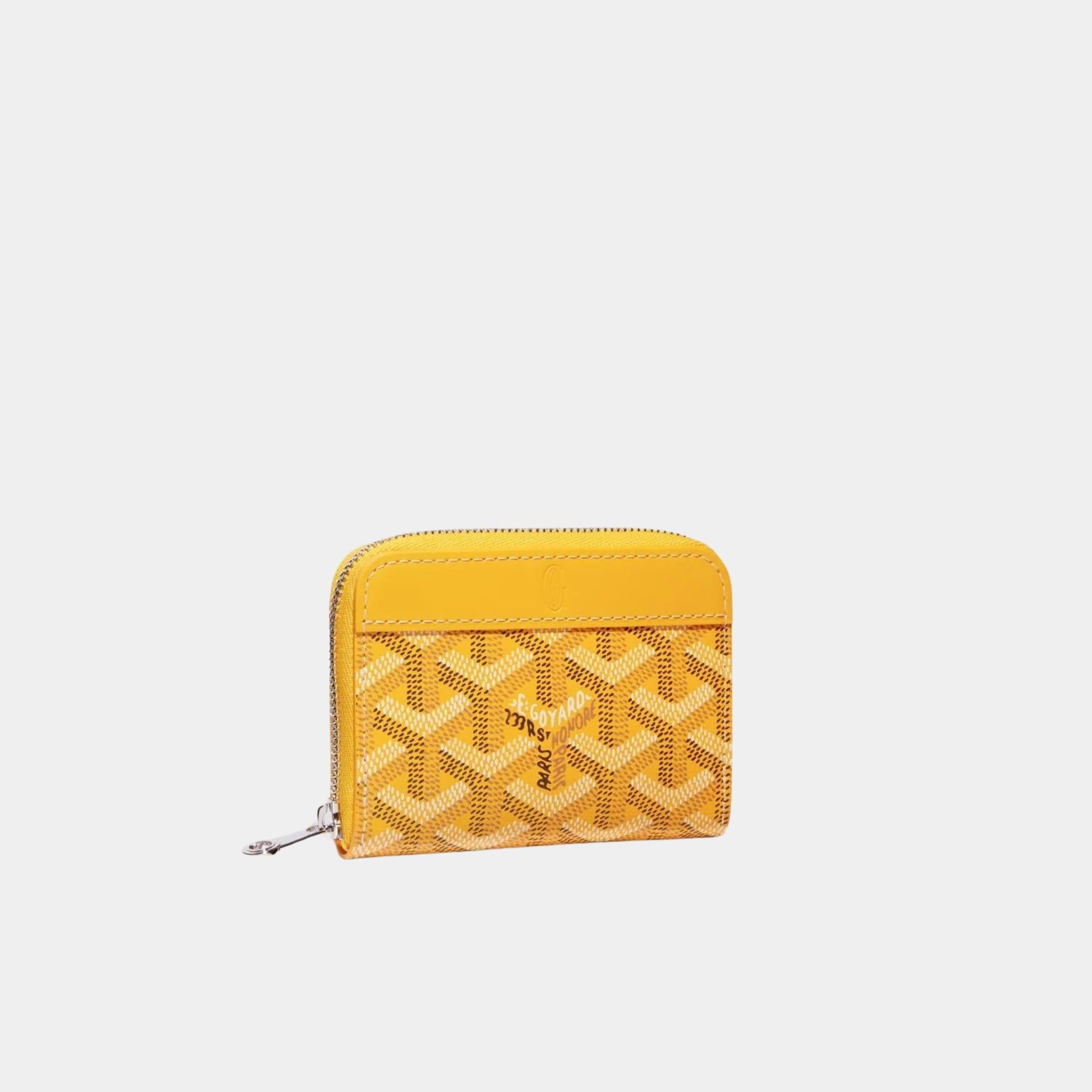 Goyard Matignon Mini Wallet, Yellow