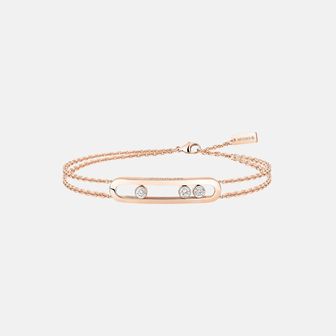 Messika Move Classique Gold Diamond Bracelet, Pink Gold