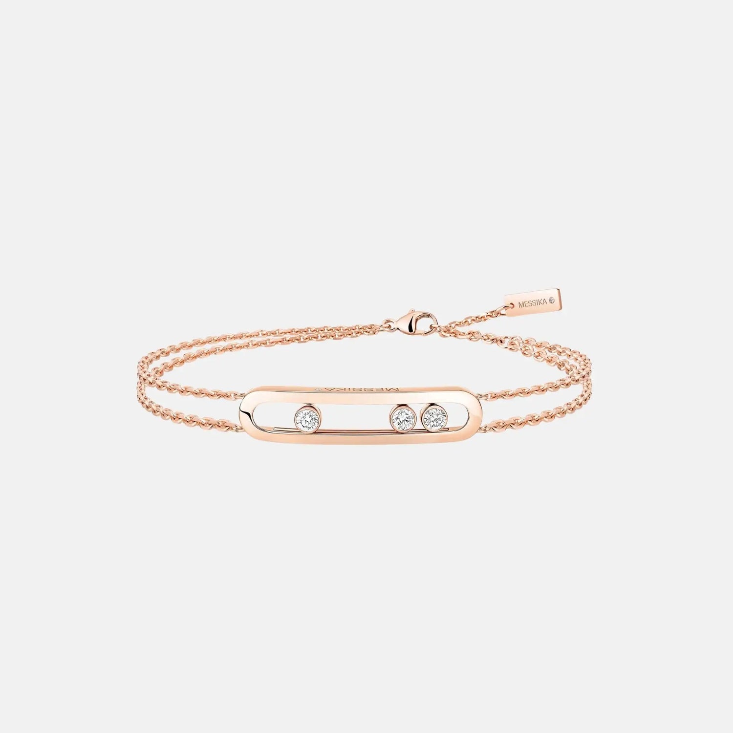 Messika Move Classique Gold Diamond Bracelet, Pink Gold