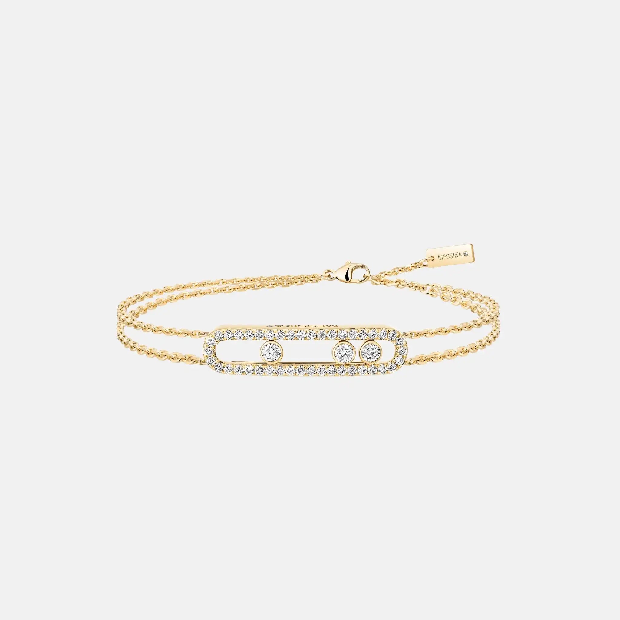 Move Classique Pave Gold Diamond Bracelet