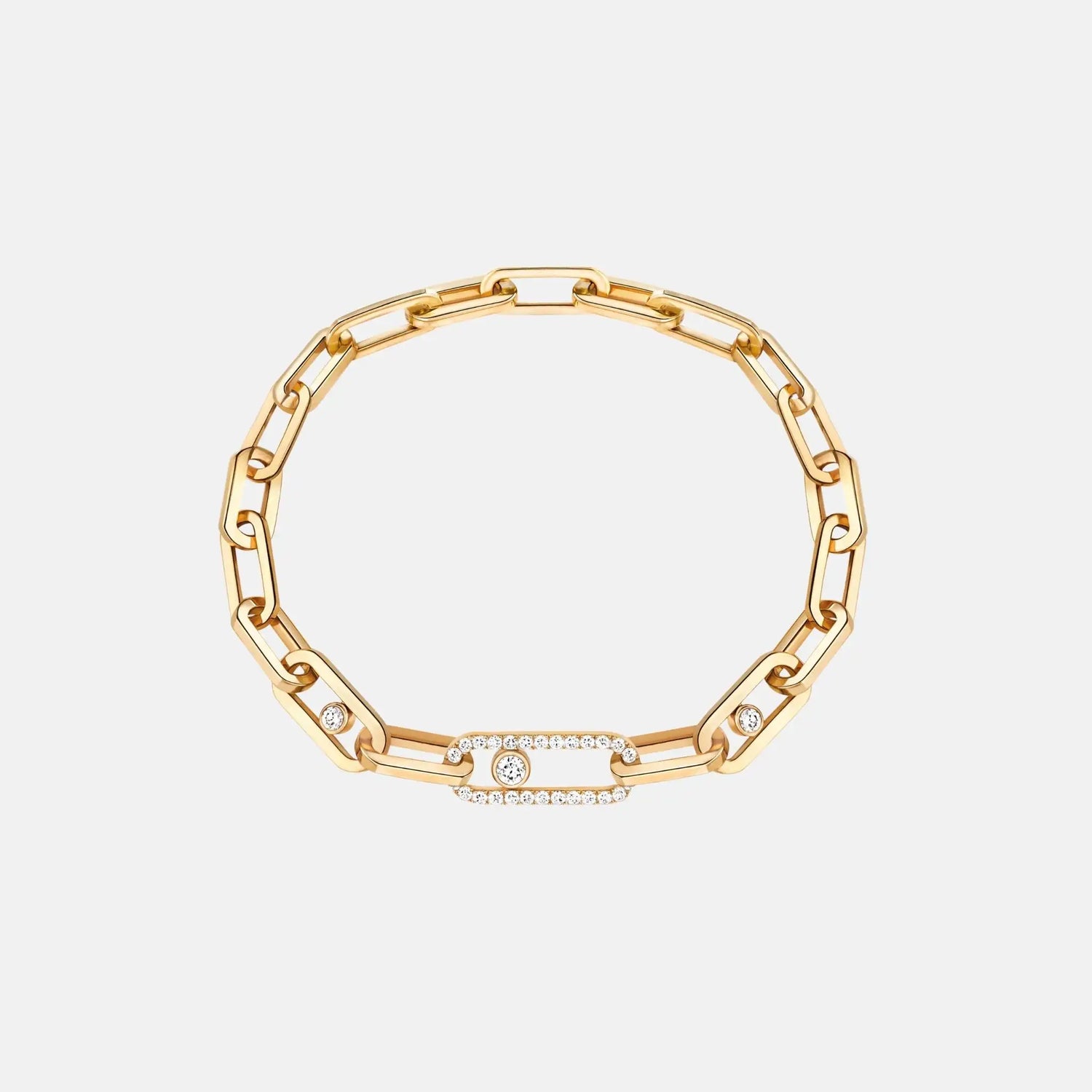 Messika Move Link Diamond Bracelet, Yellow Gold