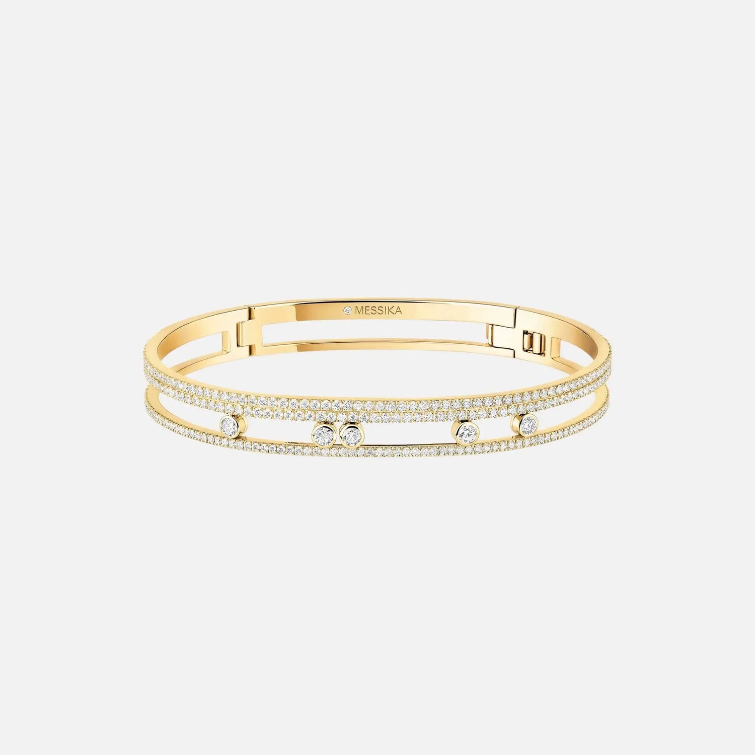 Move Romane Pave Bangle Gold Diamond Bracelet
