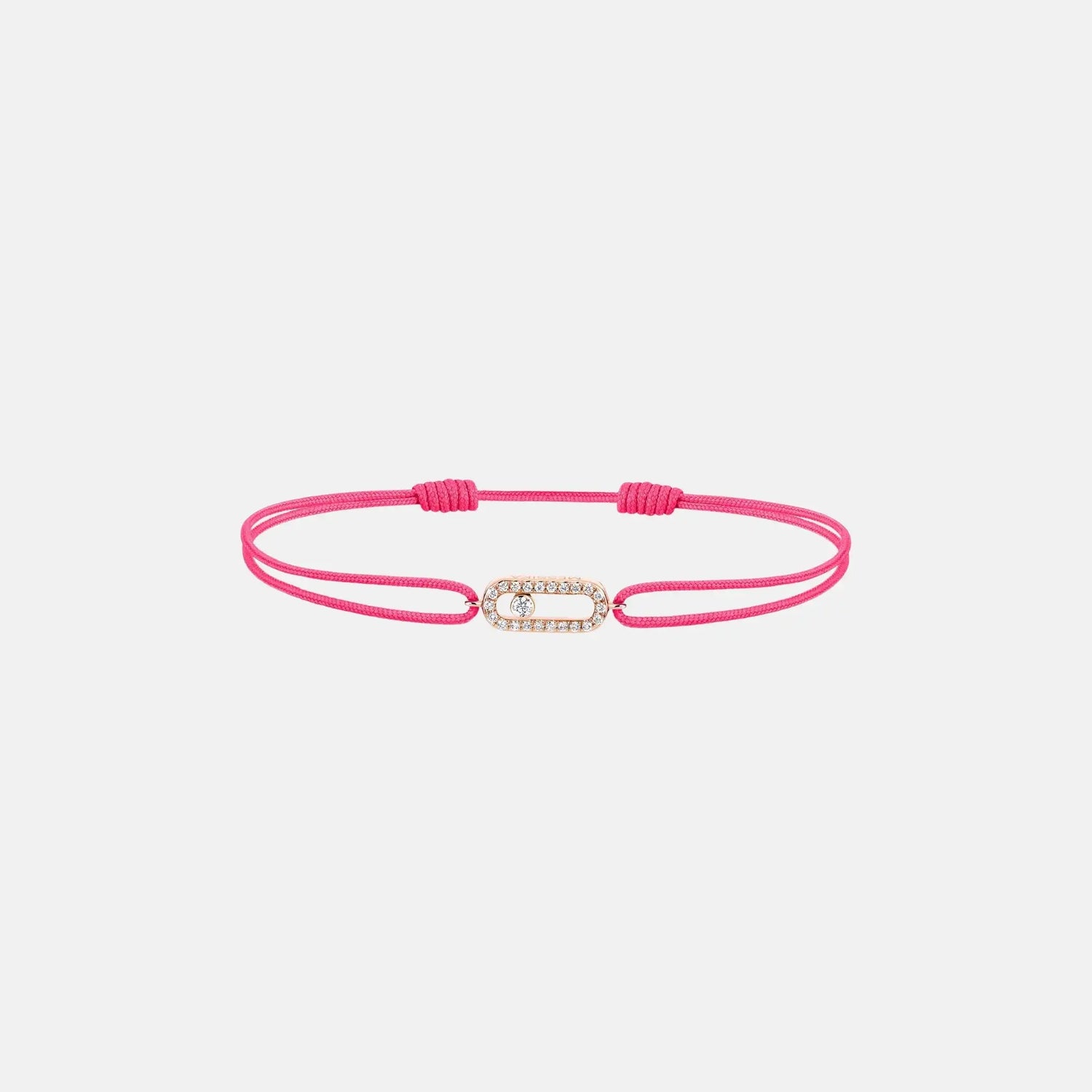 Messika Move Uno Cord Pink Gold Diamond Bracelet, Pink