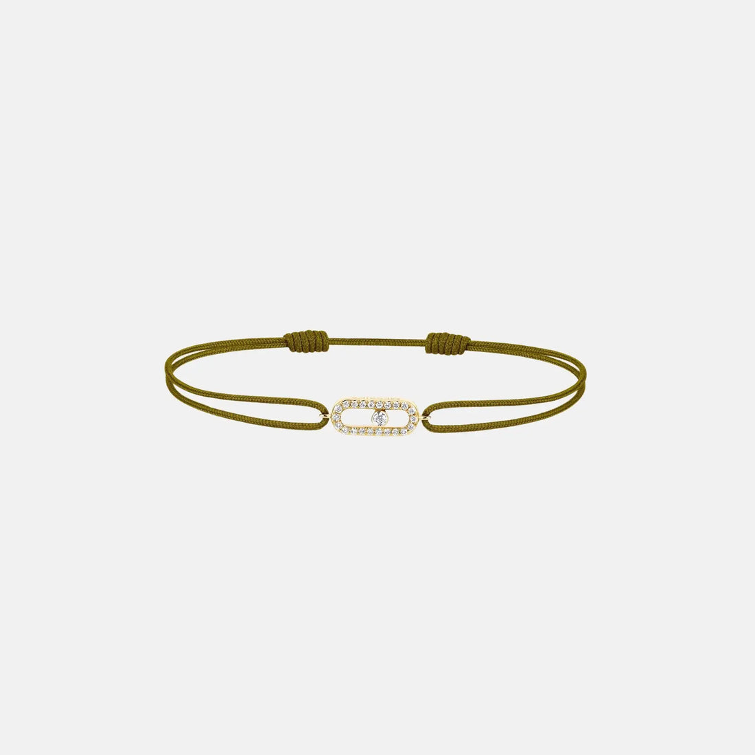 Move Uno Cord Yellow Gold Diamond Bracelet