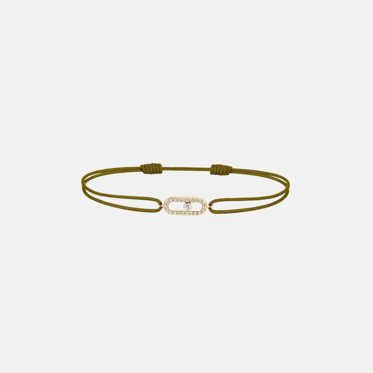 Move Uno Cord Yellow Gold Diamond Bracelet