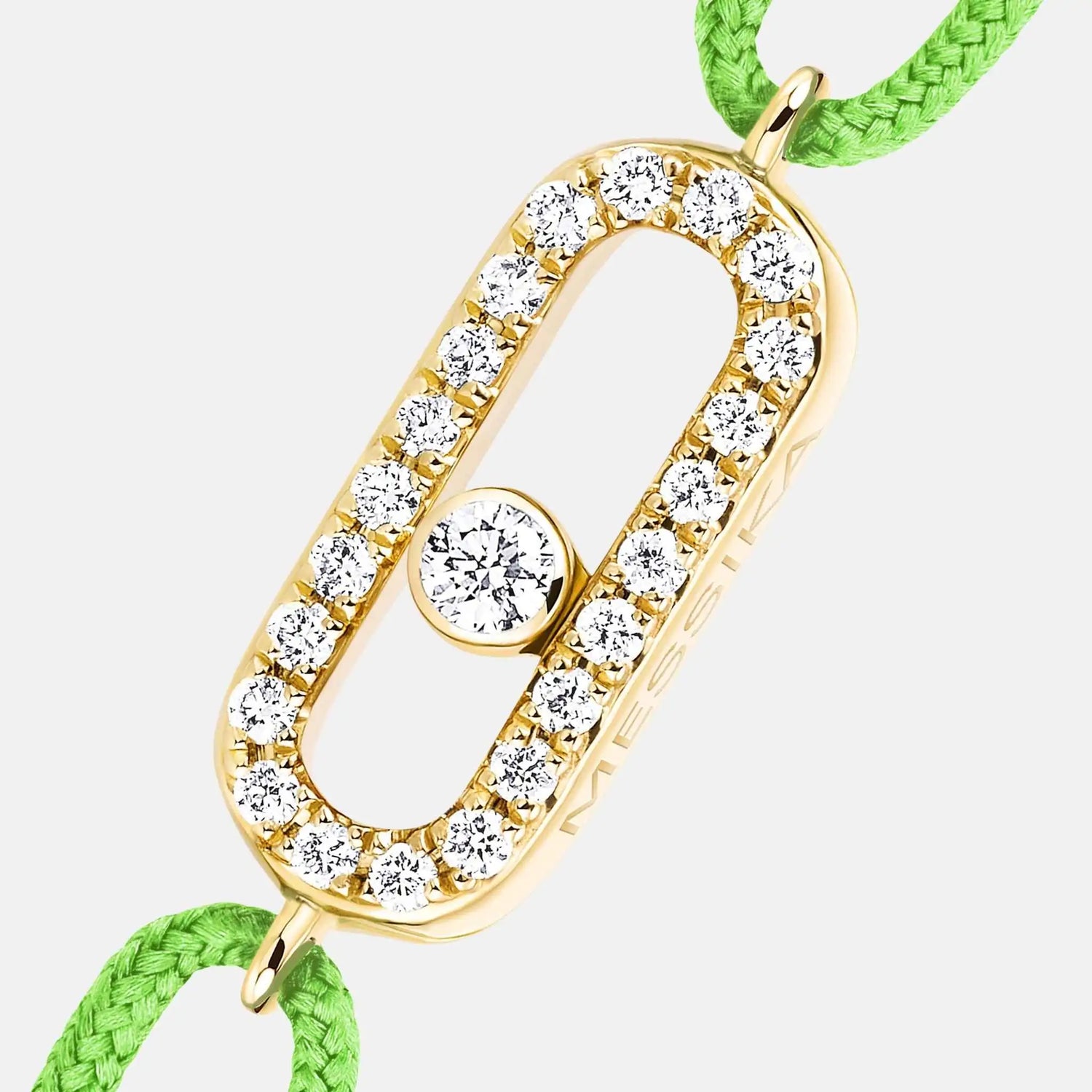 Move Uno Cord Yellow Gold Diamond Bracelet