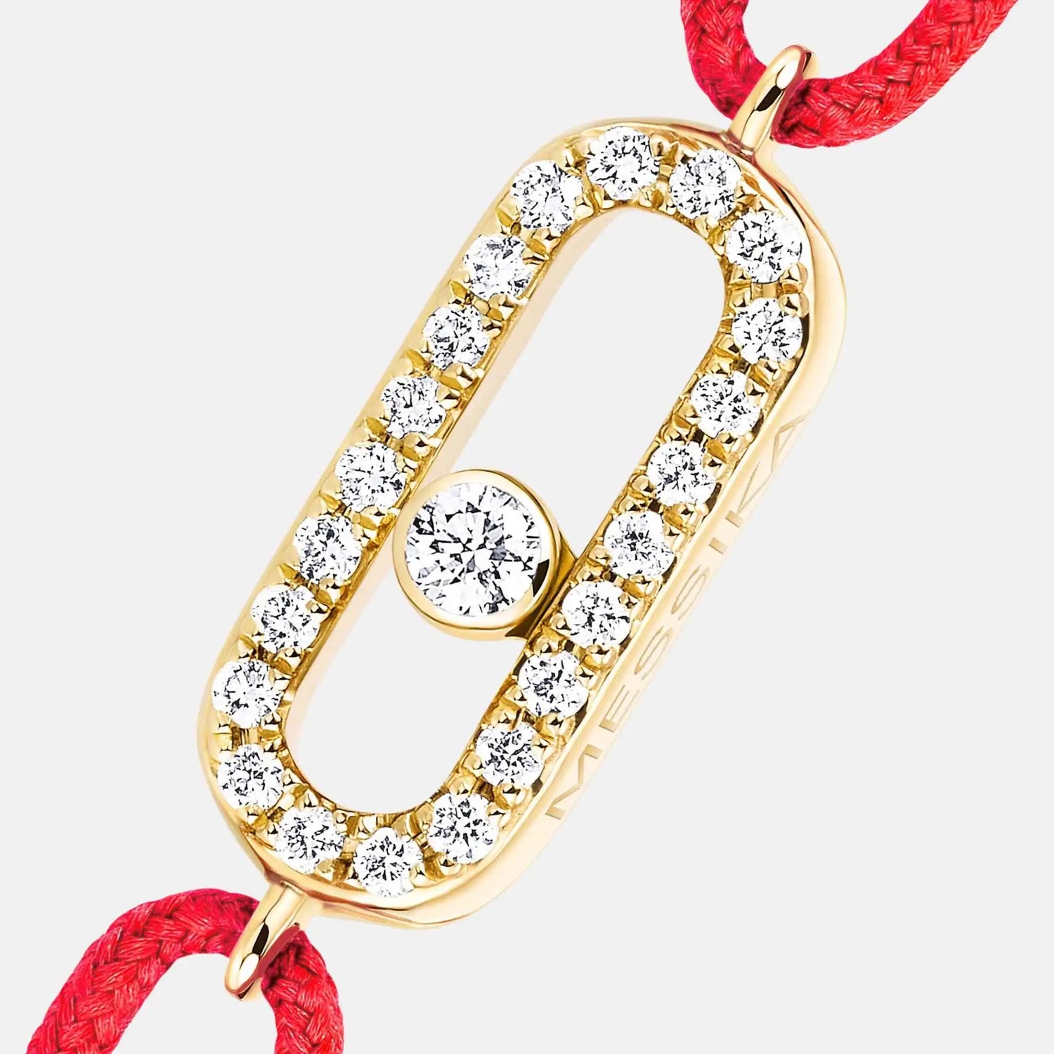 Move Uno Cord Yellow Gold Diamond Bracelet