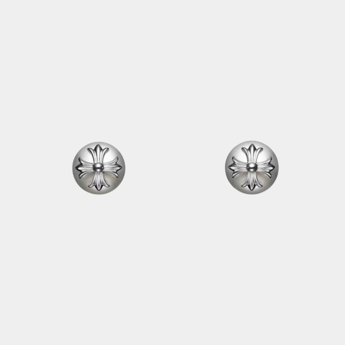 Mikimoto x Chrome Hearts Earrings