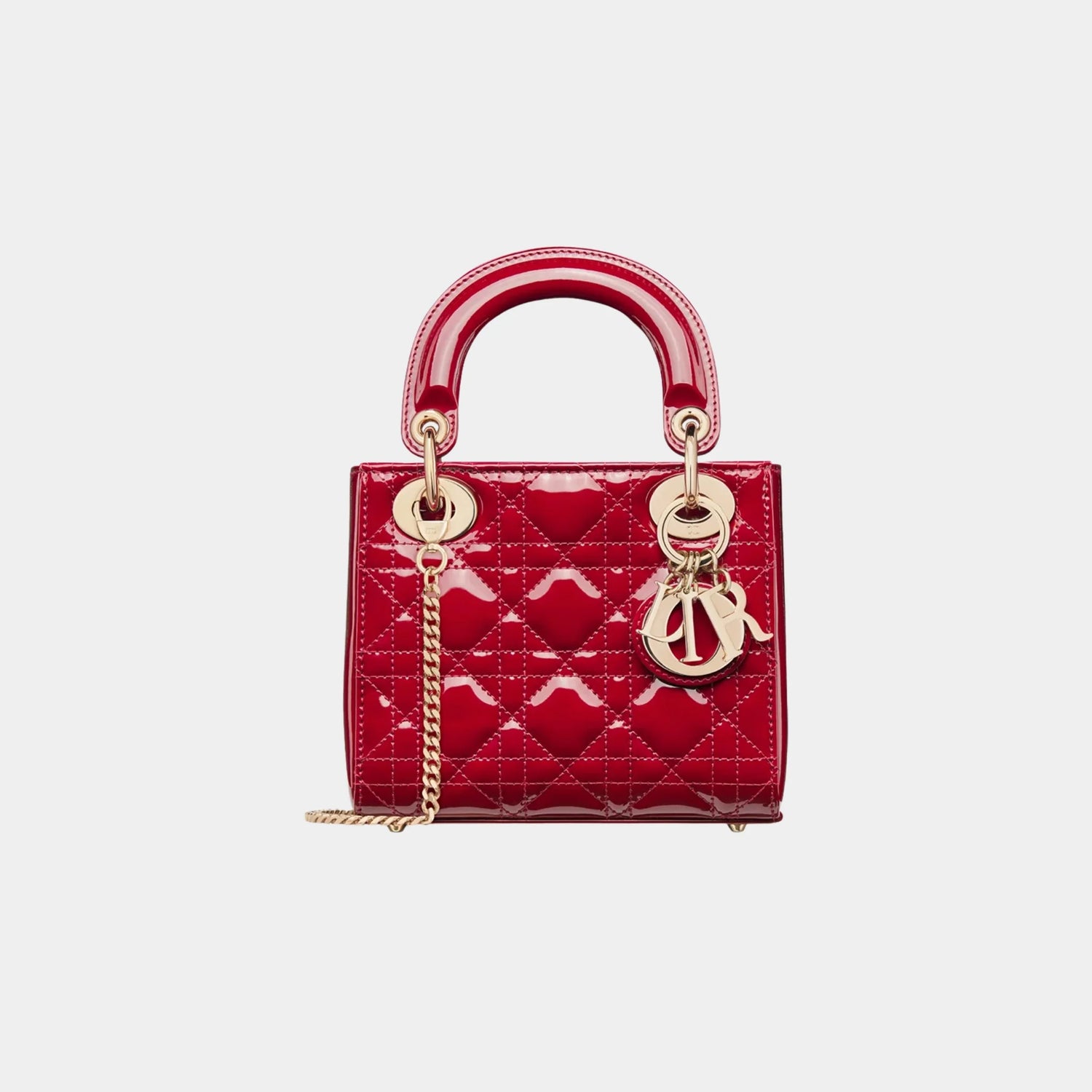 Mini Lady Dior Bag Patent Cannage Calfskin