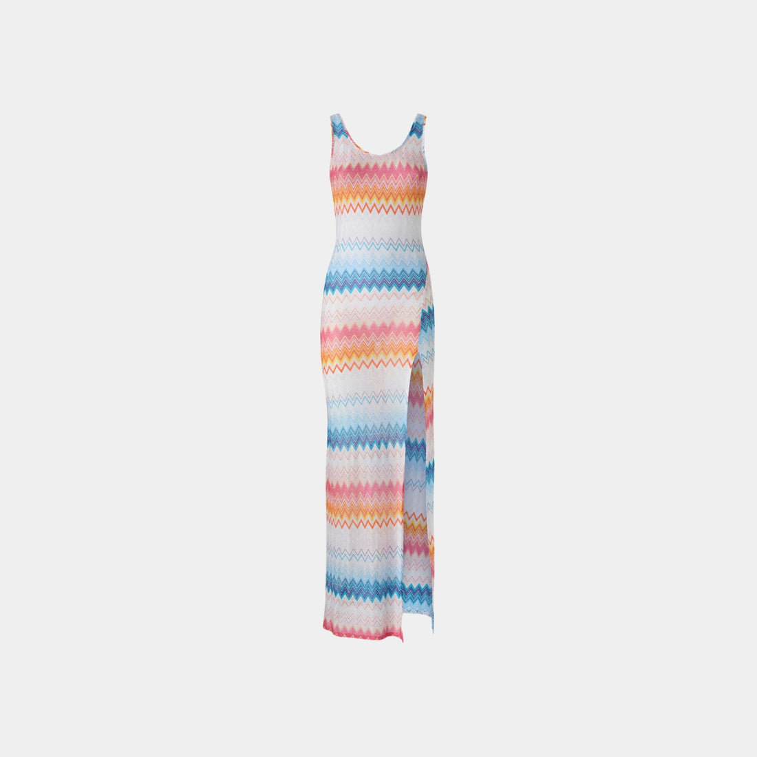 Missoni Long Cover Up In Viscose Zigzag Lame, Front