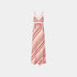 Missoni Long Patchwork Dress With Zigzag Pattern And Crossed Straps, Front