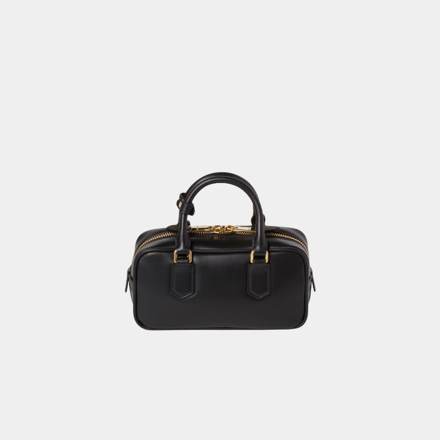 Miu Miu Arcadie Leather Bag, Black, Back
