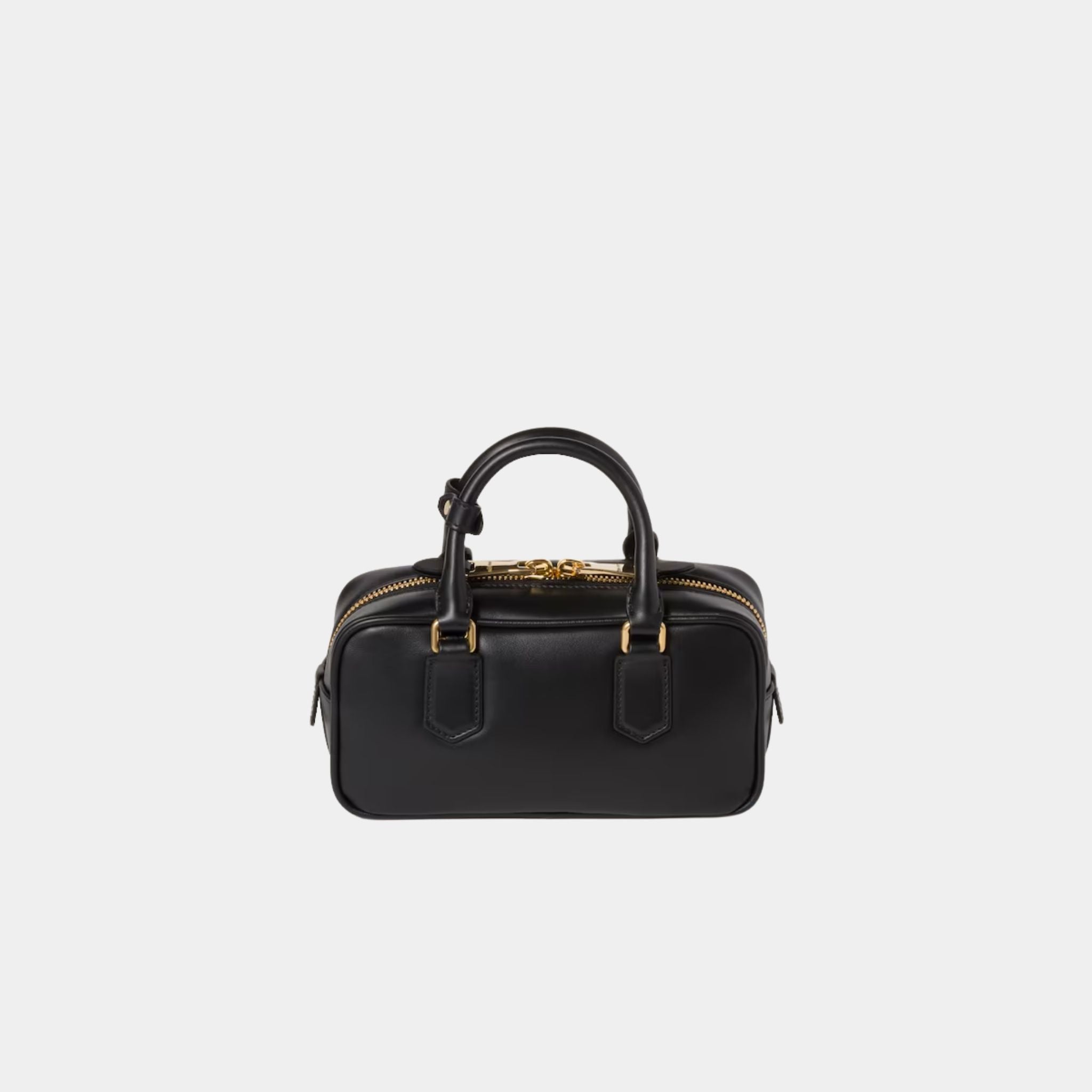 Miu Miu Arcadie Leather Bag, Black, Back