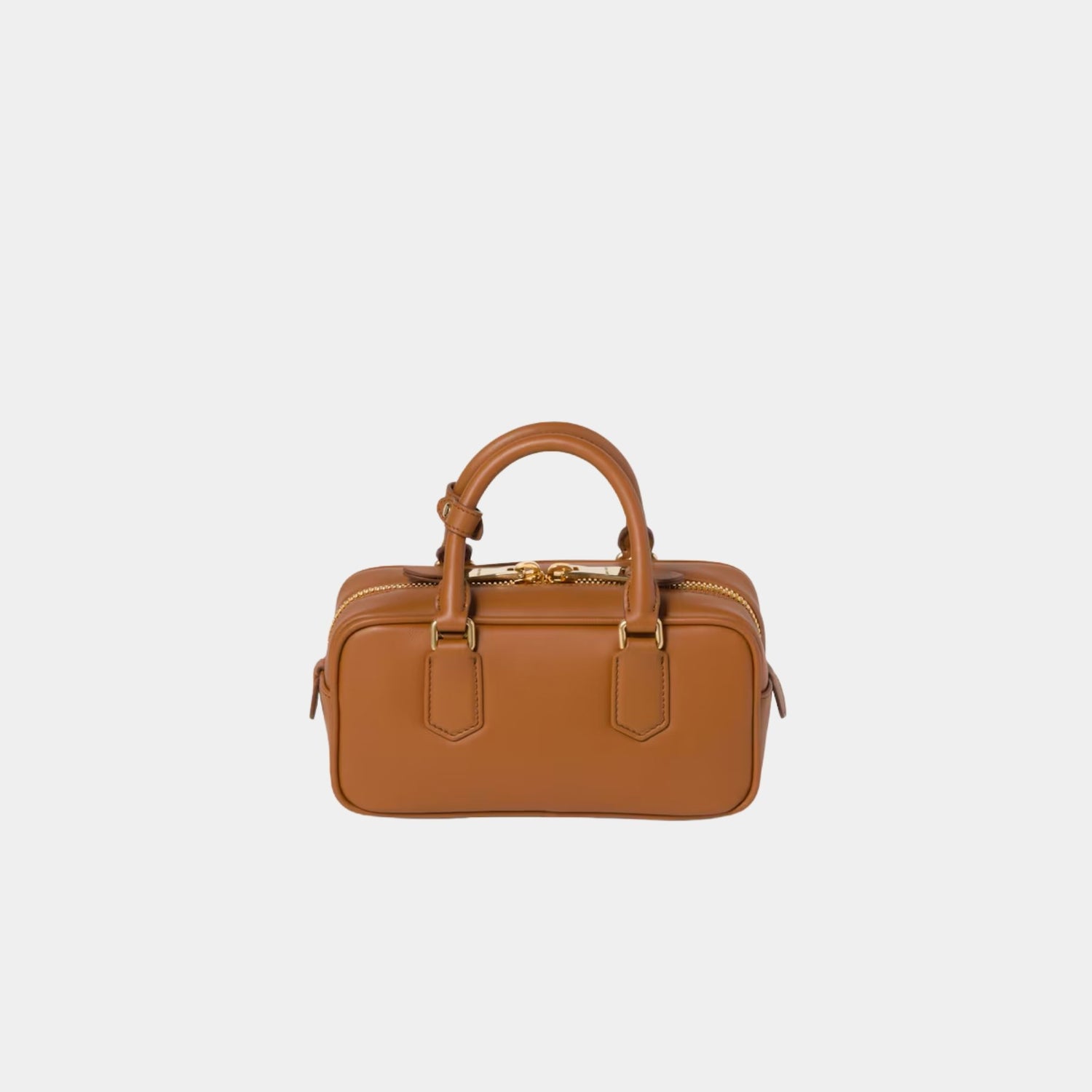 Miu Miu Arcadie Leather Bag, Cognac, Back