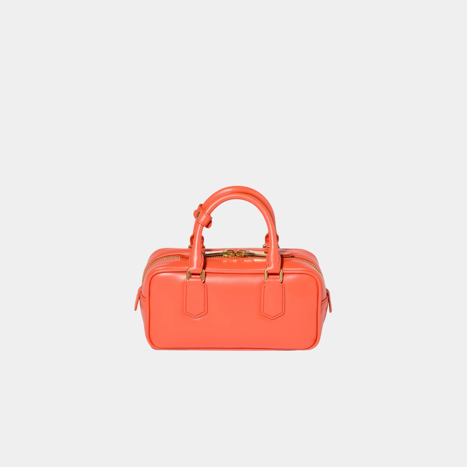 Miu Miu Arcadie Leather Bag, Orange, Back