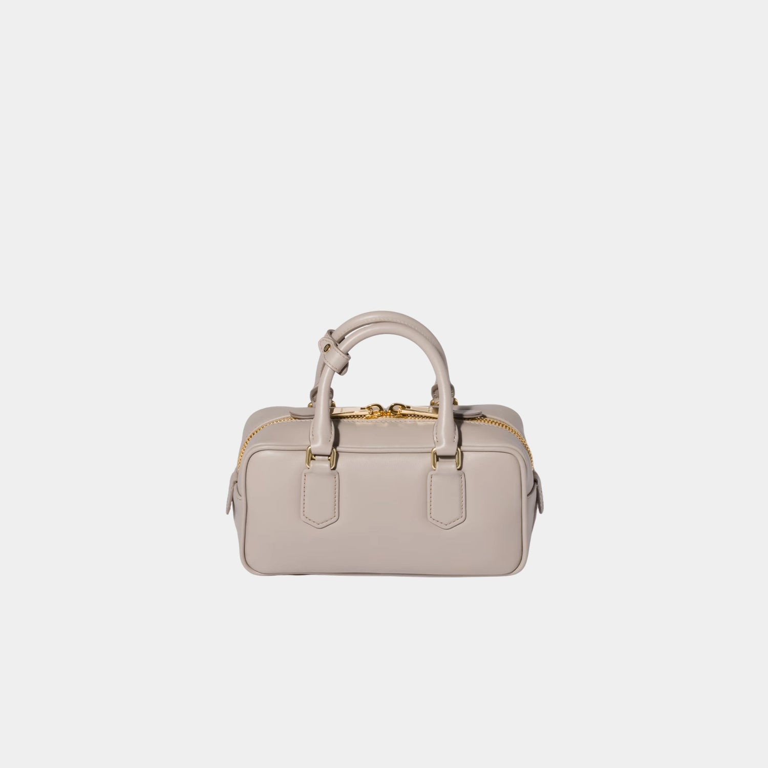 Miu Miu Arcadie Leather Bag, Pumice Stone, Back