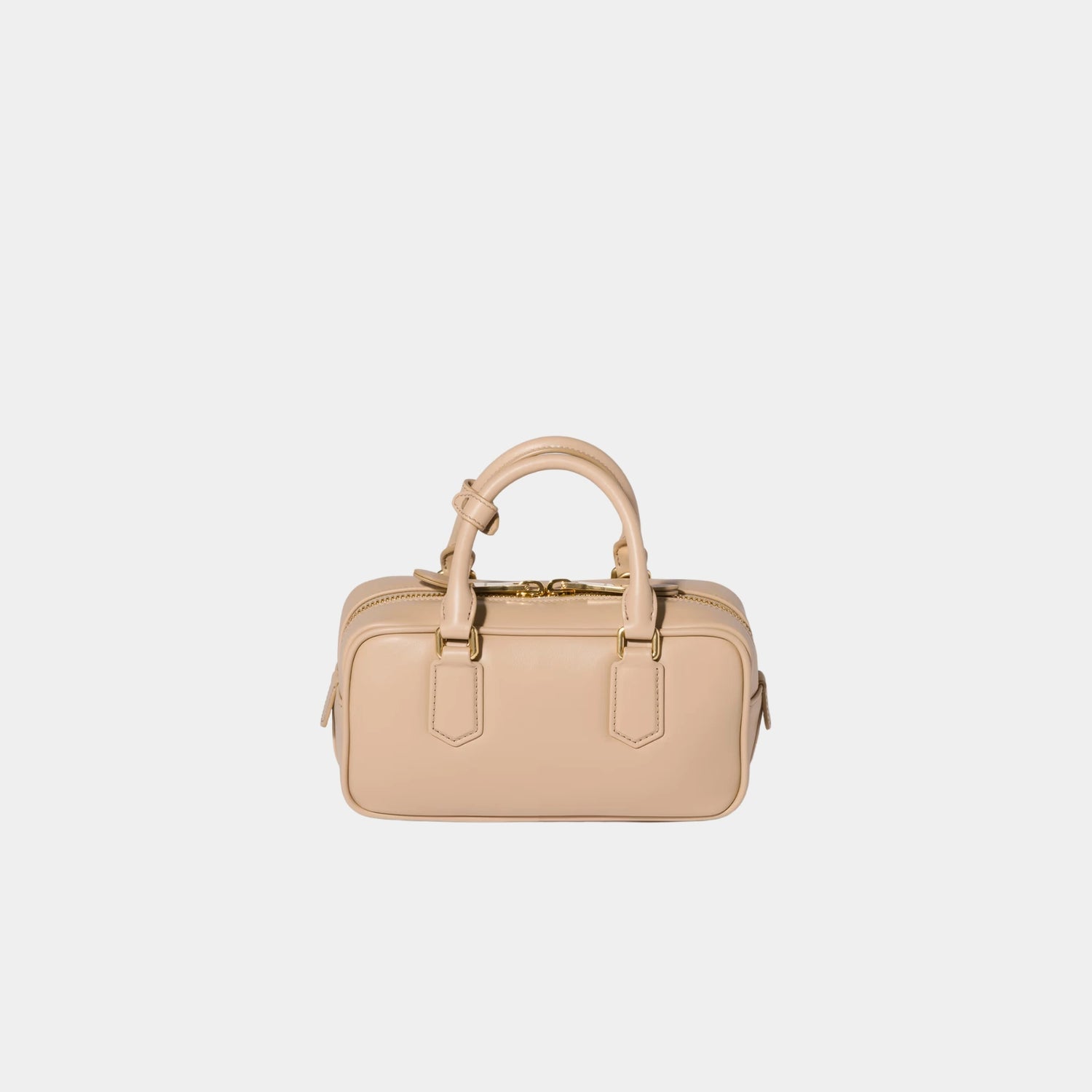 Miu Miu Arcadie Leather Bag, Sand Beige, Back