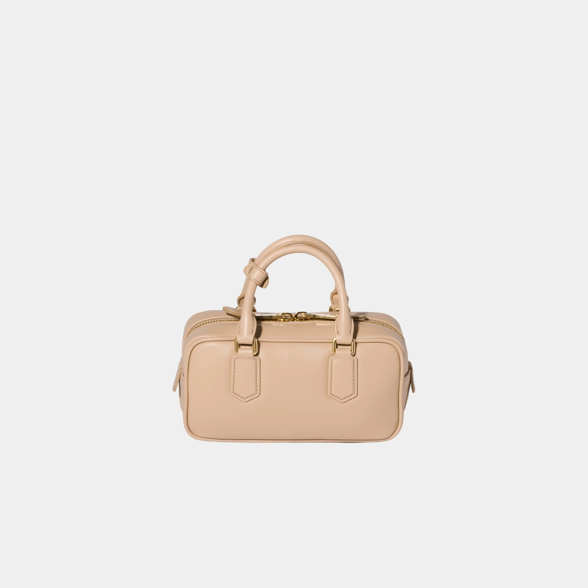Miu Miu Arcadie Leather Bag, Sand Beige, Back