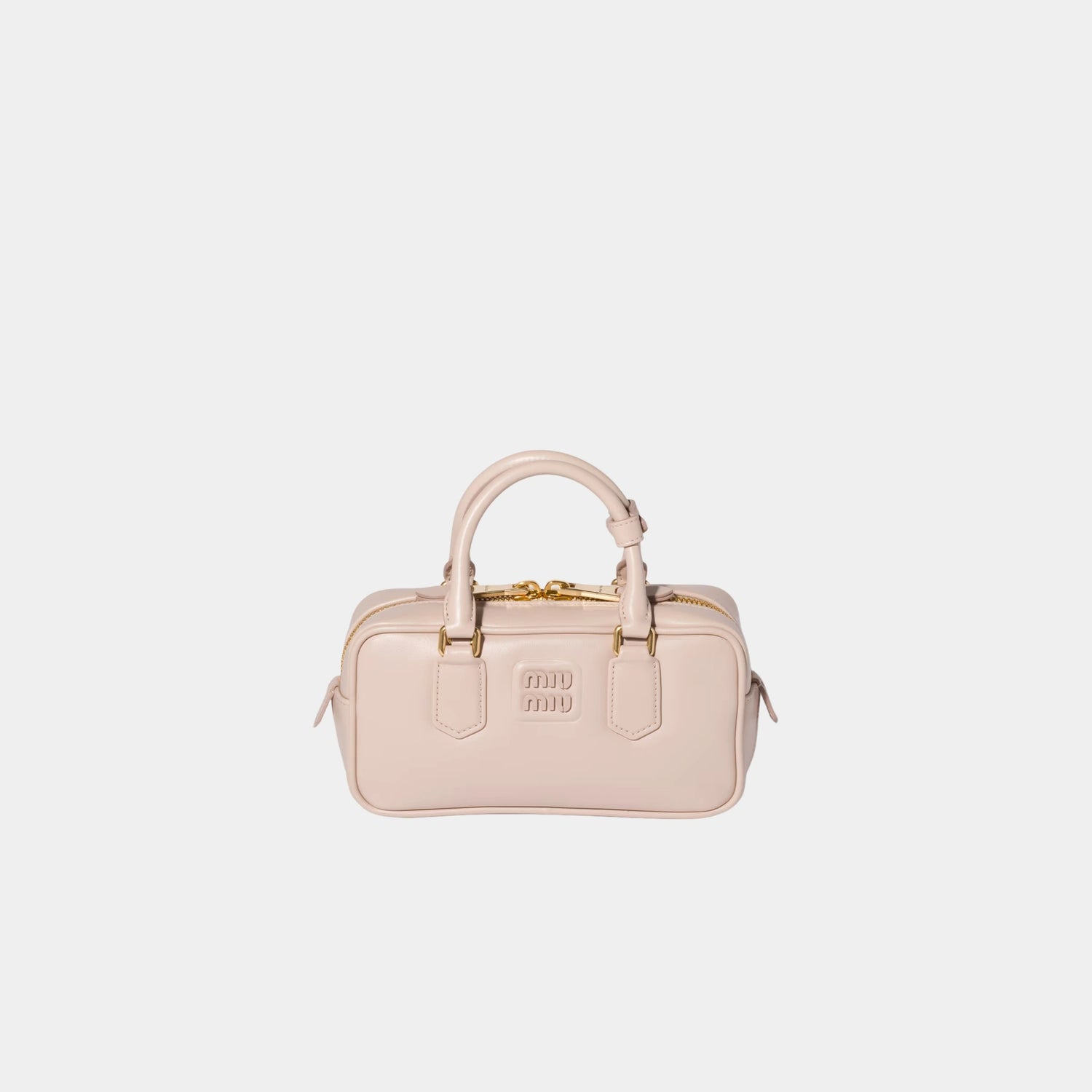 Miu Miu Arcadie Leather Bag, Water Lily, Front