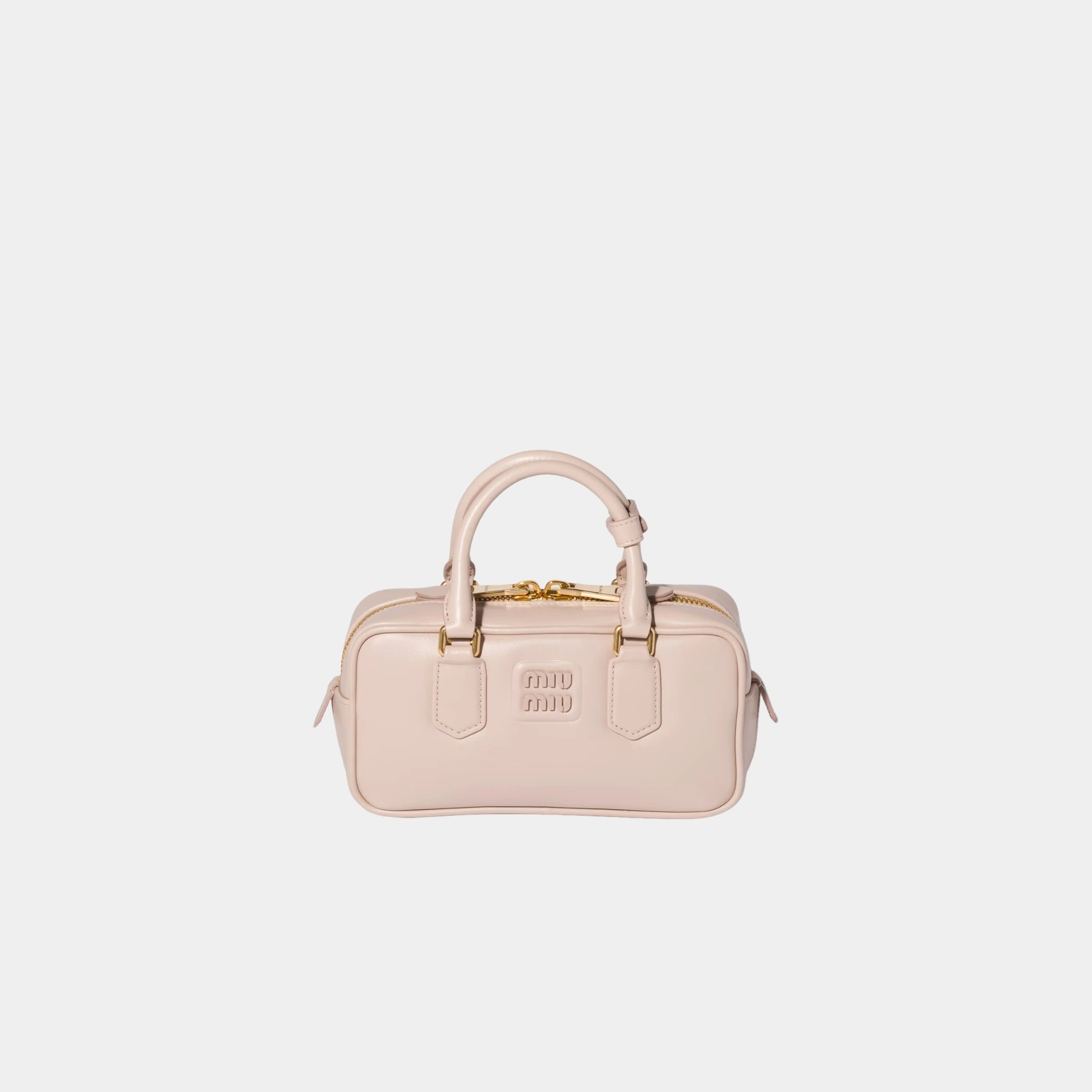 Miu Miu Arcadie Leather Bag, Water Lily, Front
