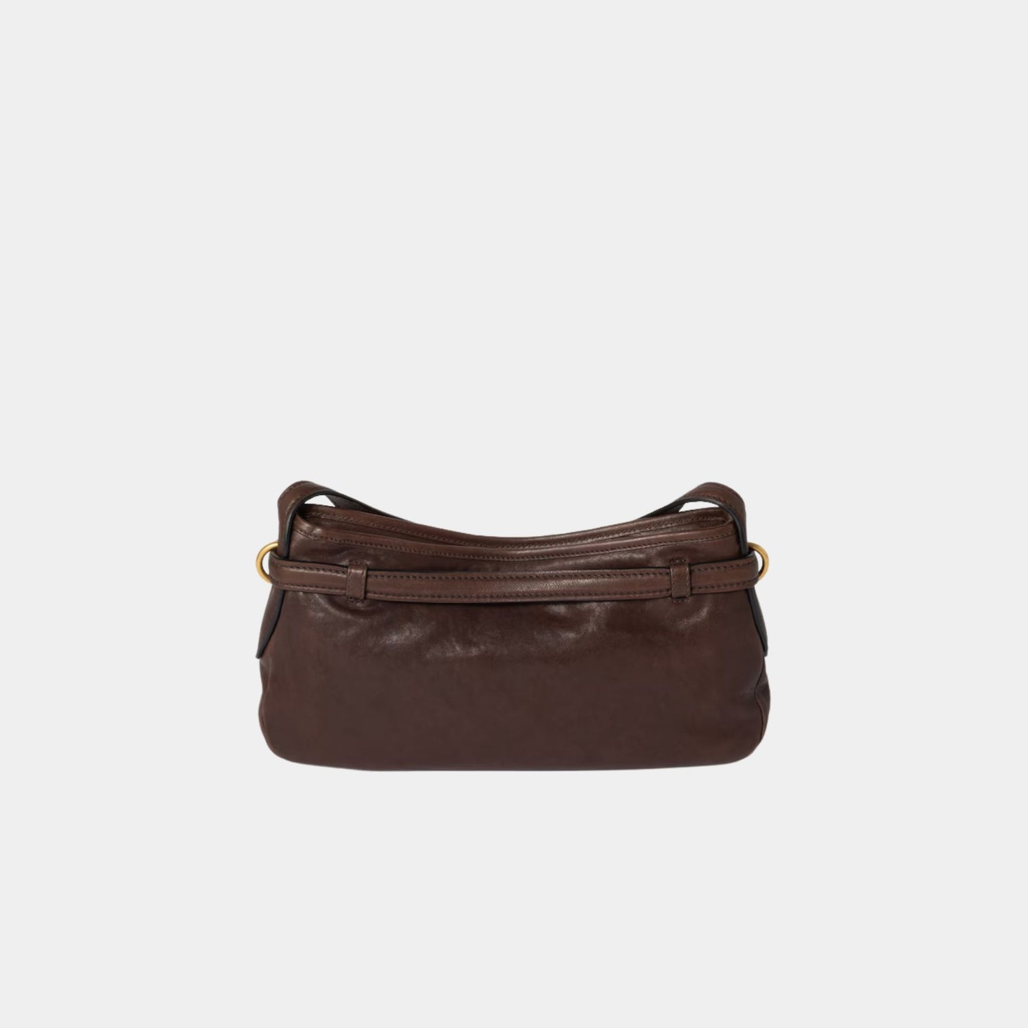 Miu Miu Aventure Nappa Leather Bag, Briarwood, Back