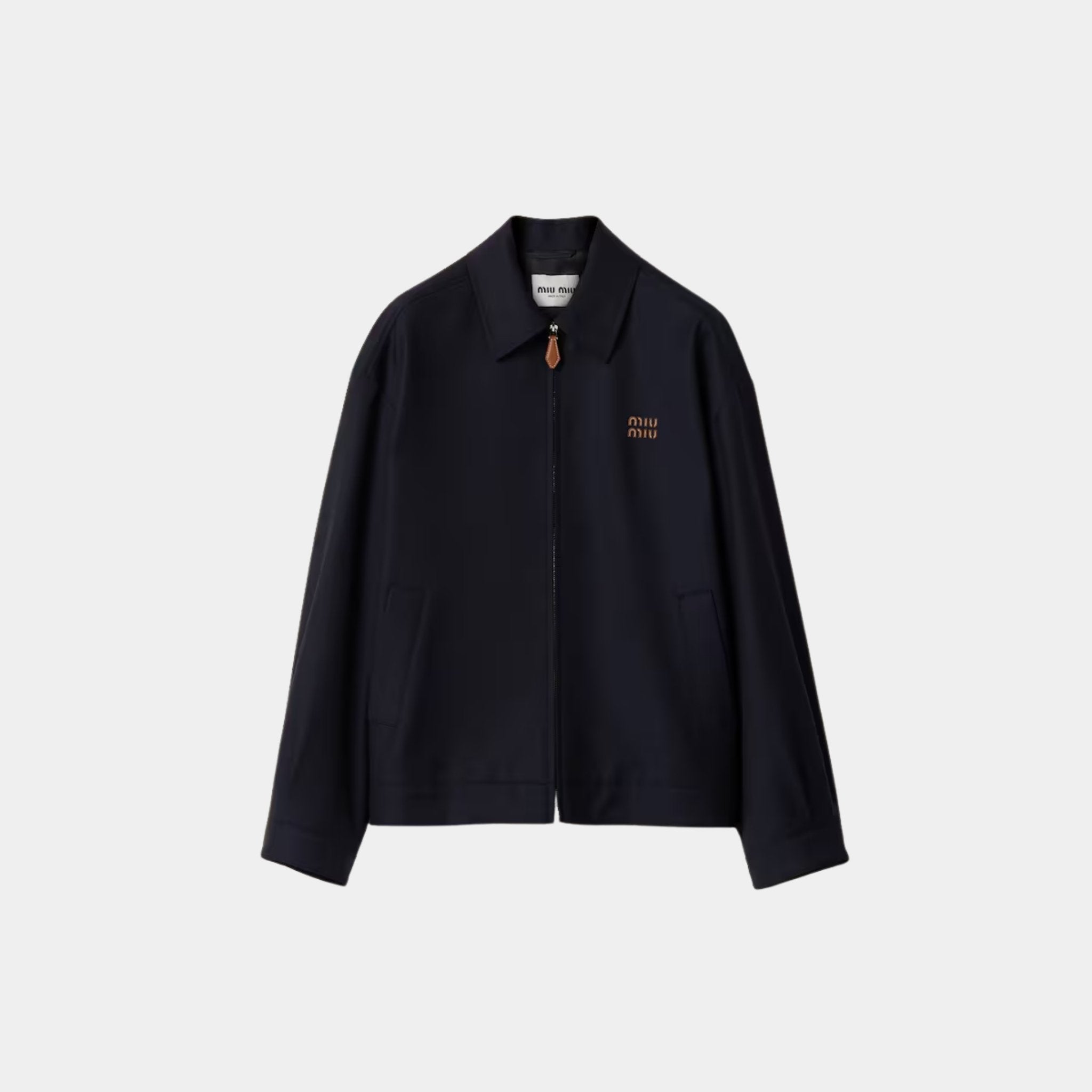 Miu Miu Batavia Blouson Straight Fit Jacket, Front