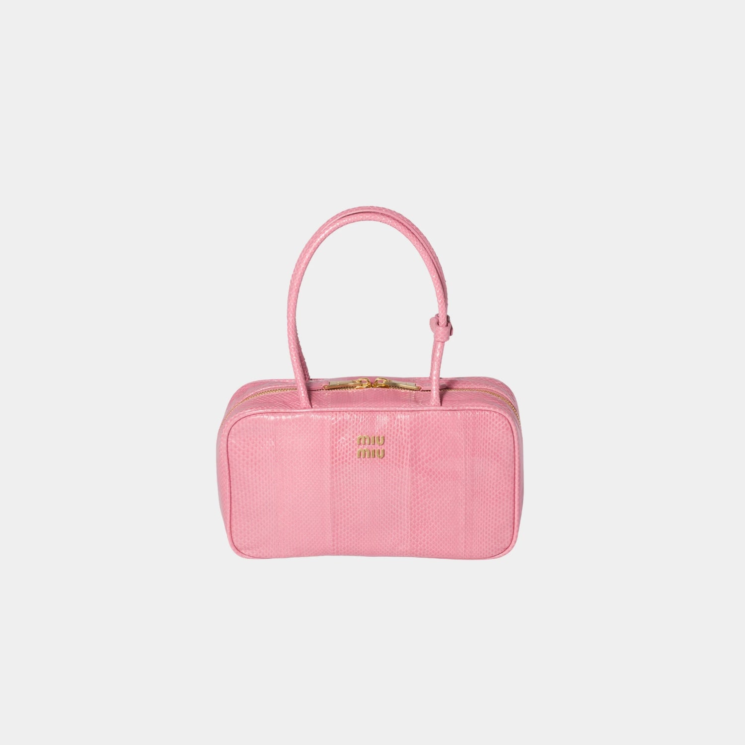Miu Miu Beau Ayers Leather Bag, Petal Pink, Front