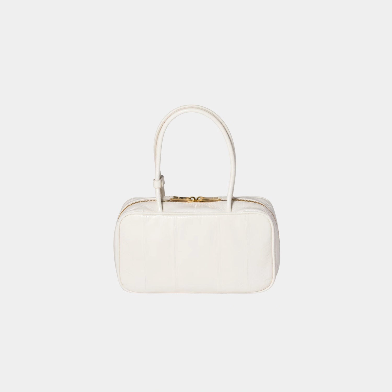 Miu Miu Beau Ayers Leather Bag, White, Back
