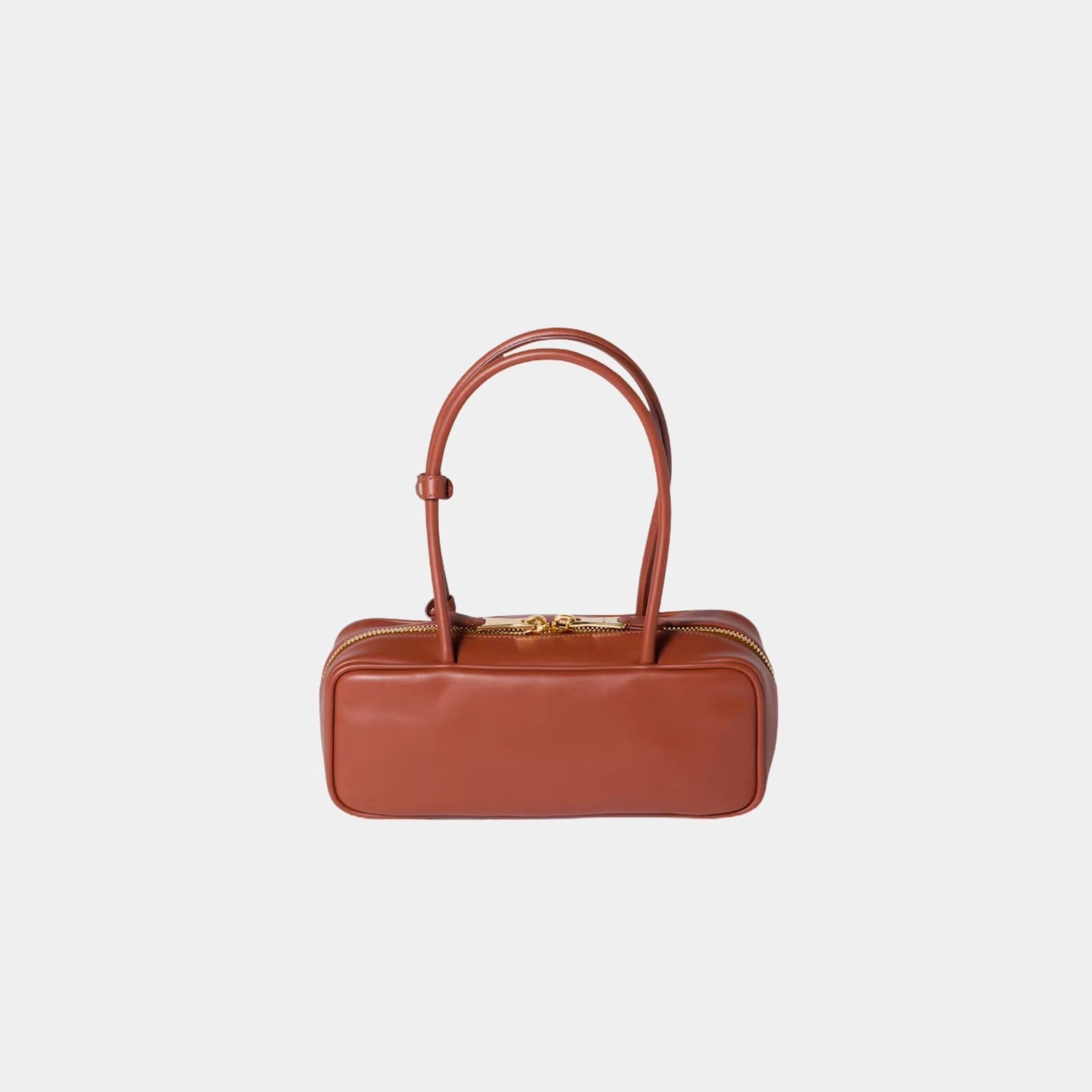Miu Miu Beau Leather Small Bag, Rust, Back