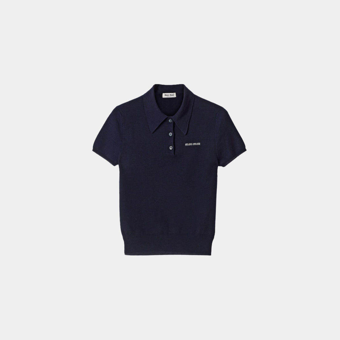 Miu Miu Cashmere Polo Shirt, Front