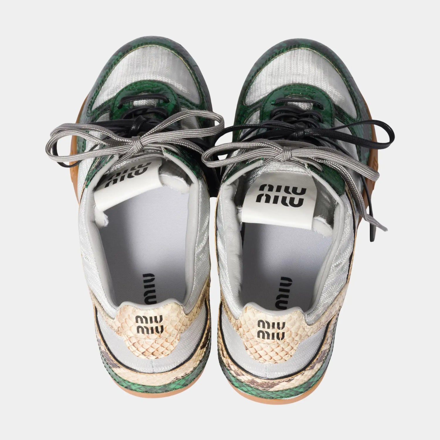 Gymnasium Technical Fabric and Python-print Ayers Sneakers